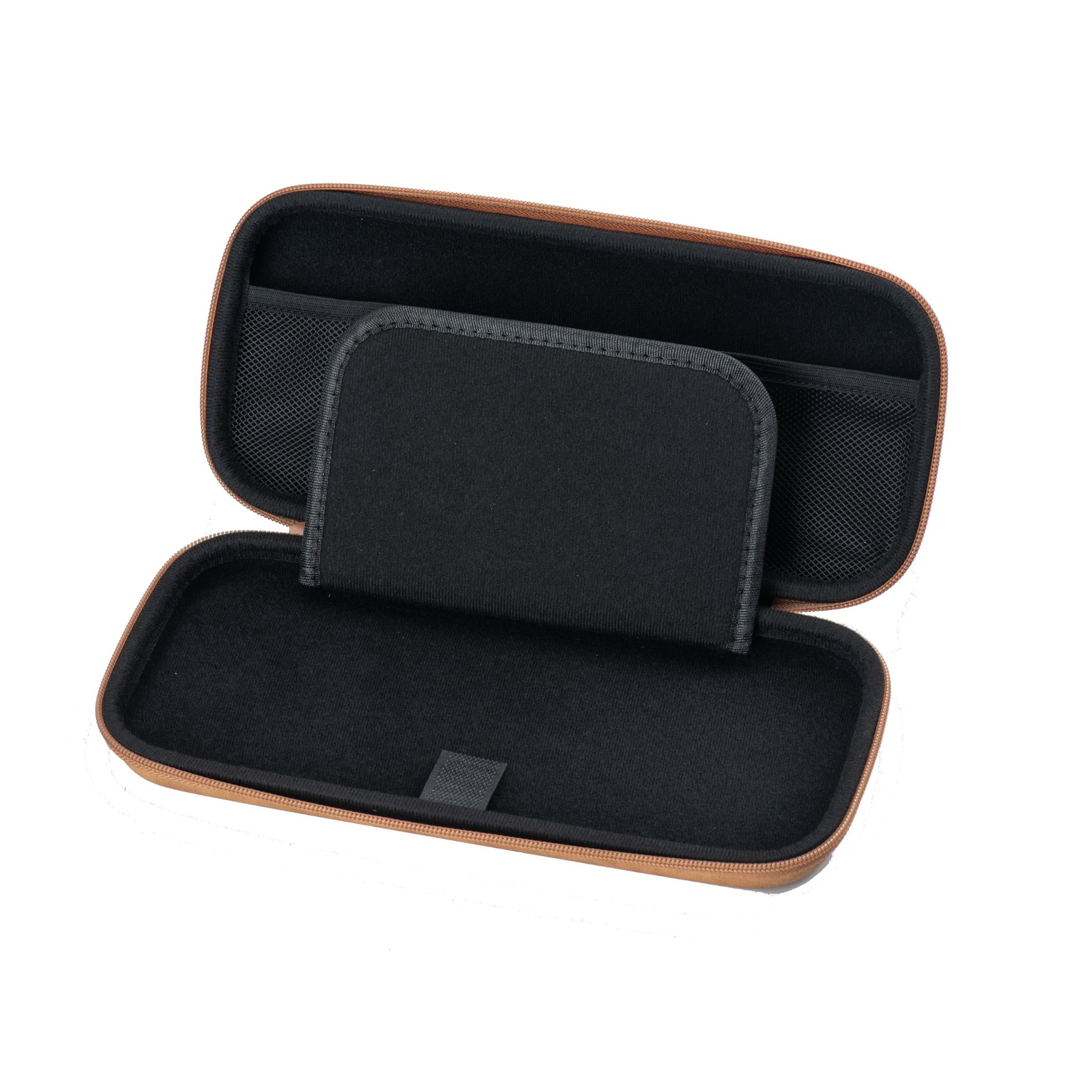 Durable PVC Brown Leather Protective Case for Nintendo Switch 2™ - Shockproof Cover with Enhanced Grip for Gaming On-The-Go, Travel & Daily Use