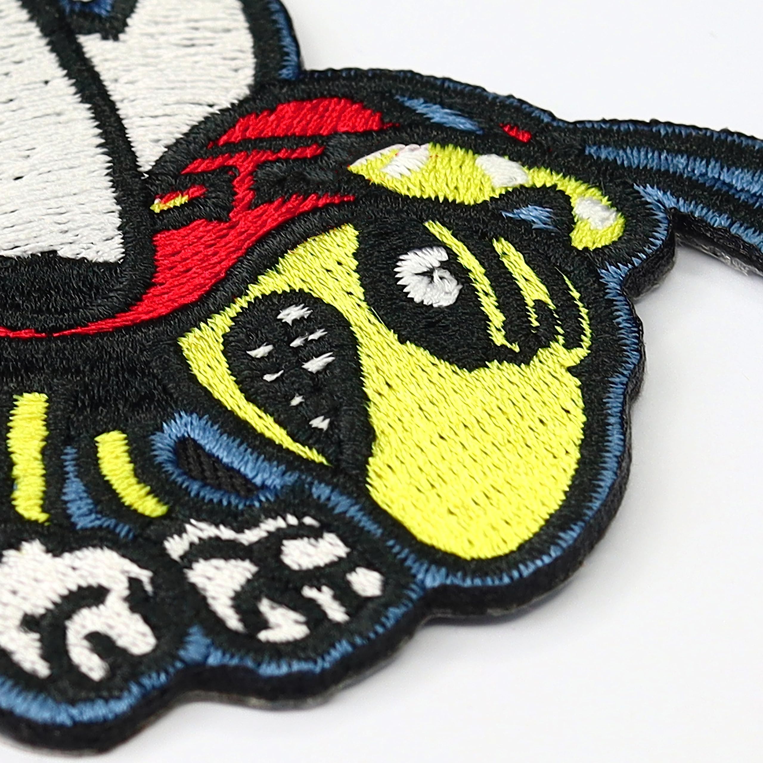 Vespa Wasp Bad Bie Racing Motorcycle Biker Iron-On Patch Badge - Durable Embroidered Patch for Jackets, Vests, Helmets & Biker Gear - Perfect for Motorcycle Enthusiasts & Vespa Lovers