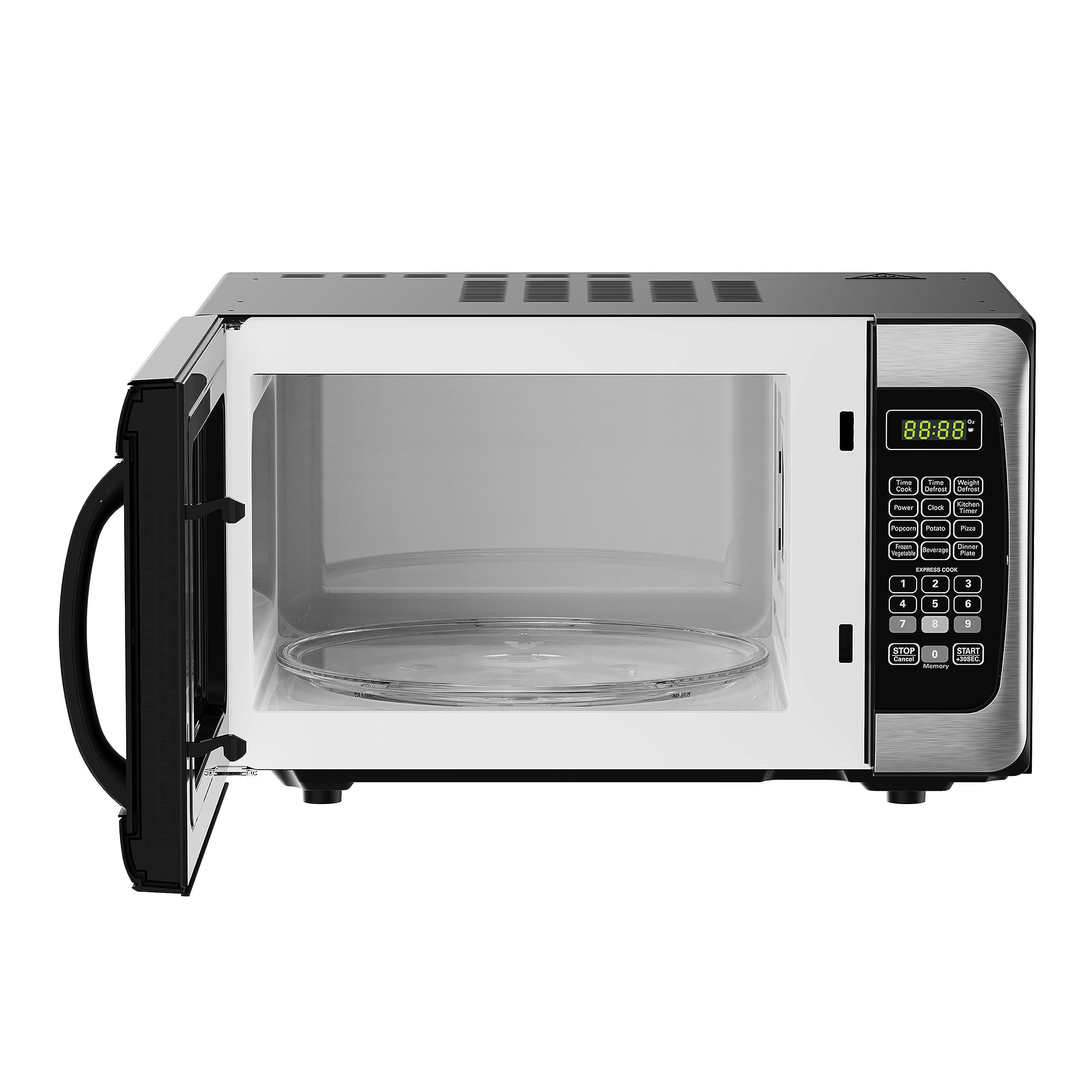 BLACK+DECKER EM031MGGX2 0.7 Cu. Ft. Stainless Steel Countertop Microwave Oven - Perfect for Small Kitchens, Dorms & Offices