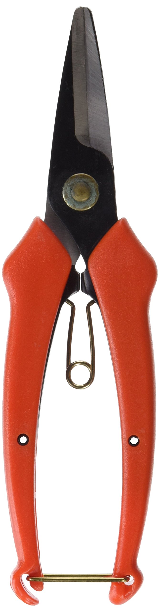 Premium Gardening Scissors - Sharp Pruning Shears for Plants, Flowers & Herbs | Ergonomic Red Handle | Ideal for Home Garden, Landscaping & Indoor Plant Care