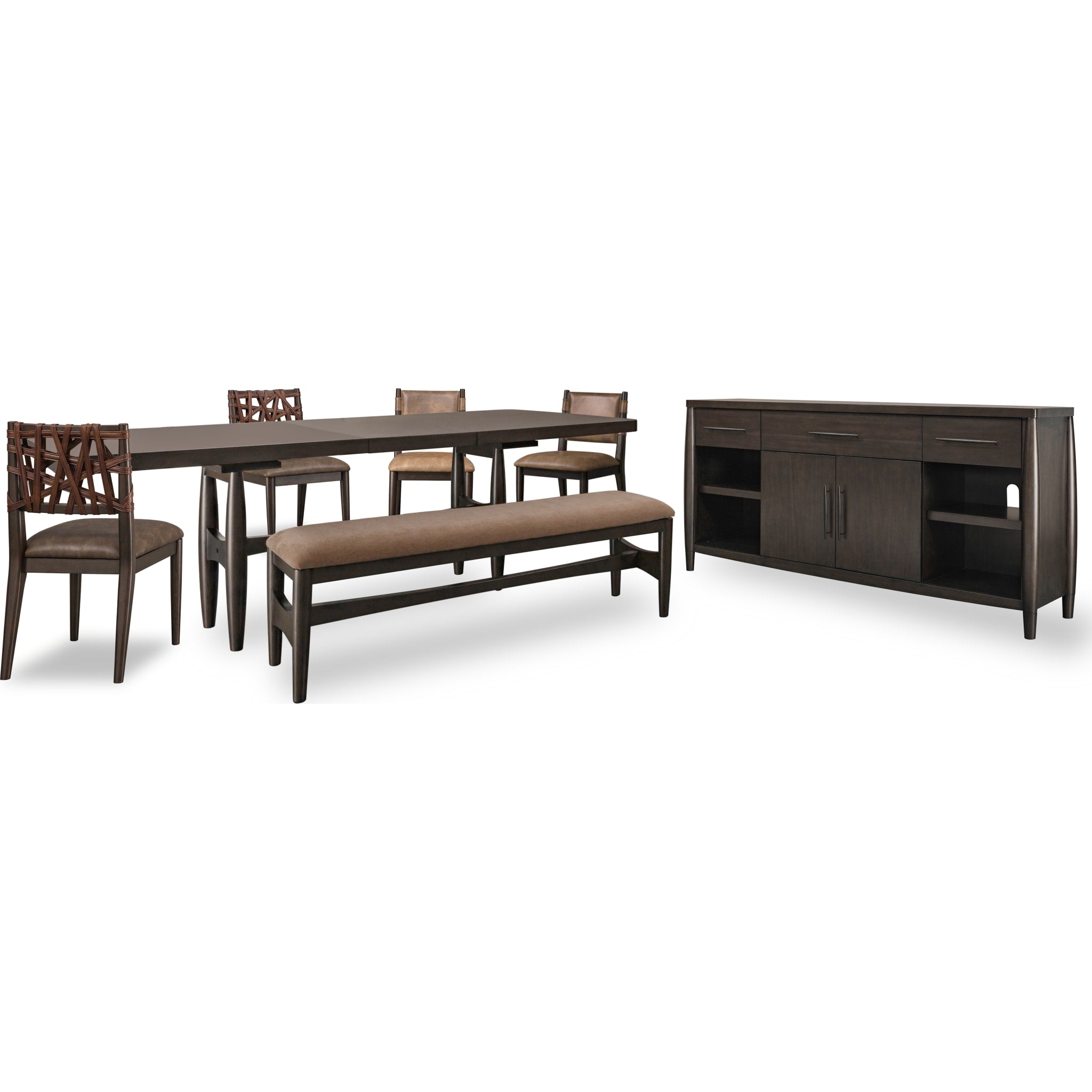 Extendable Rectangular Dining Table - Modern Koko Design with Minx Finish | Perfect for Small Spaces, Family Gatherings & Dinner Parties