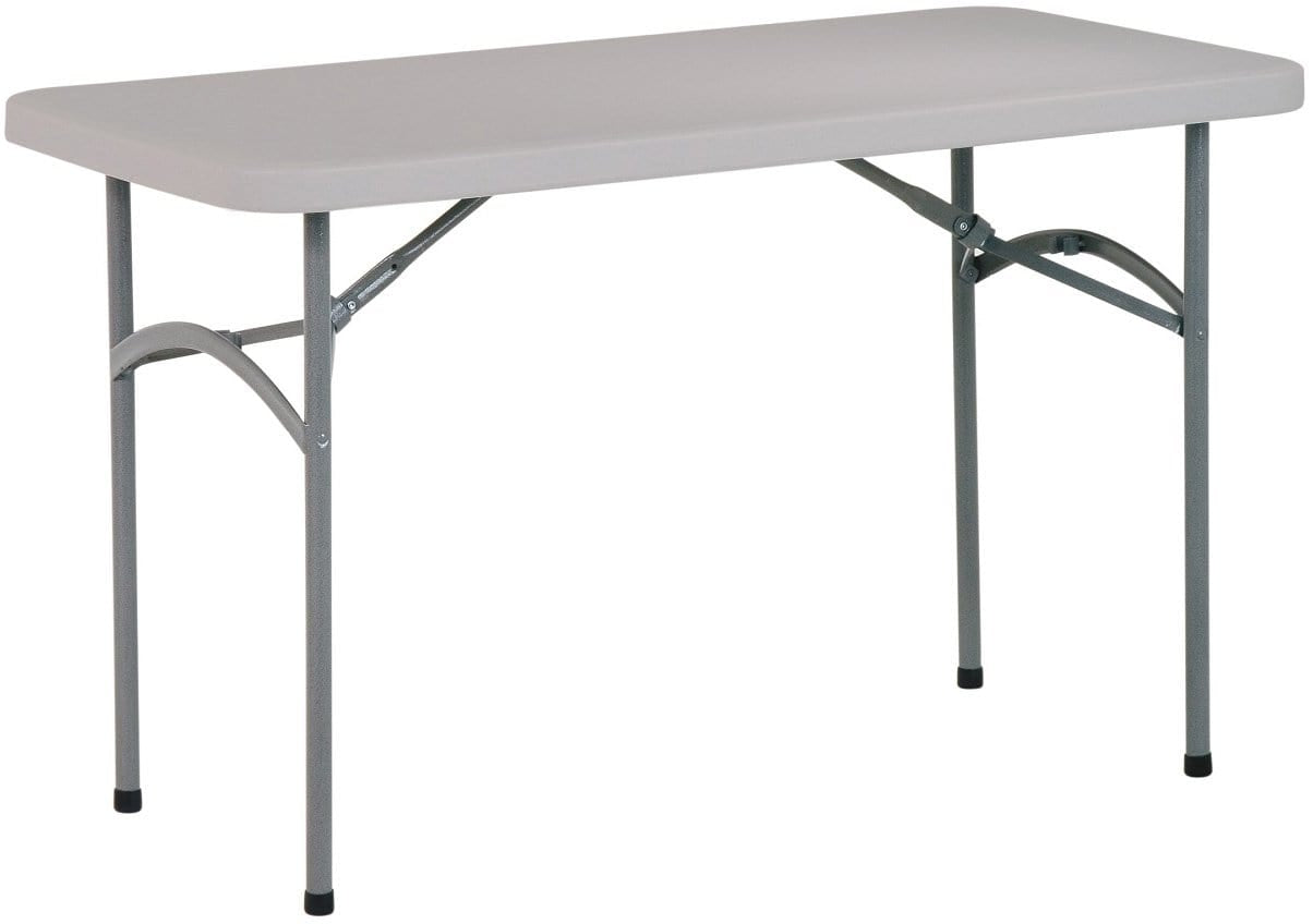 Office Star Work Smart™ 4-Foot Resin Multi-Purpose Table [BT04Q] - Perfect for Home Office, Conference Rooms & Outdoor Events