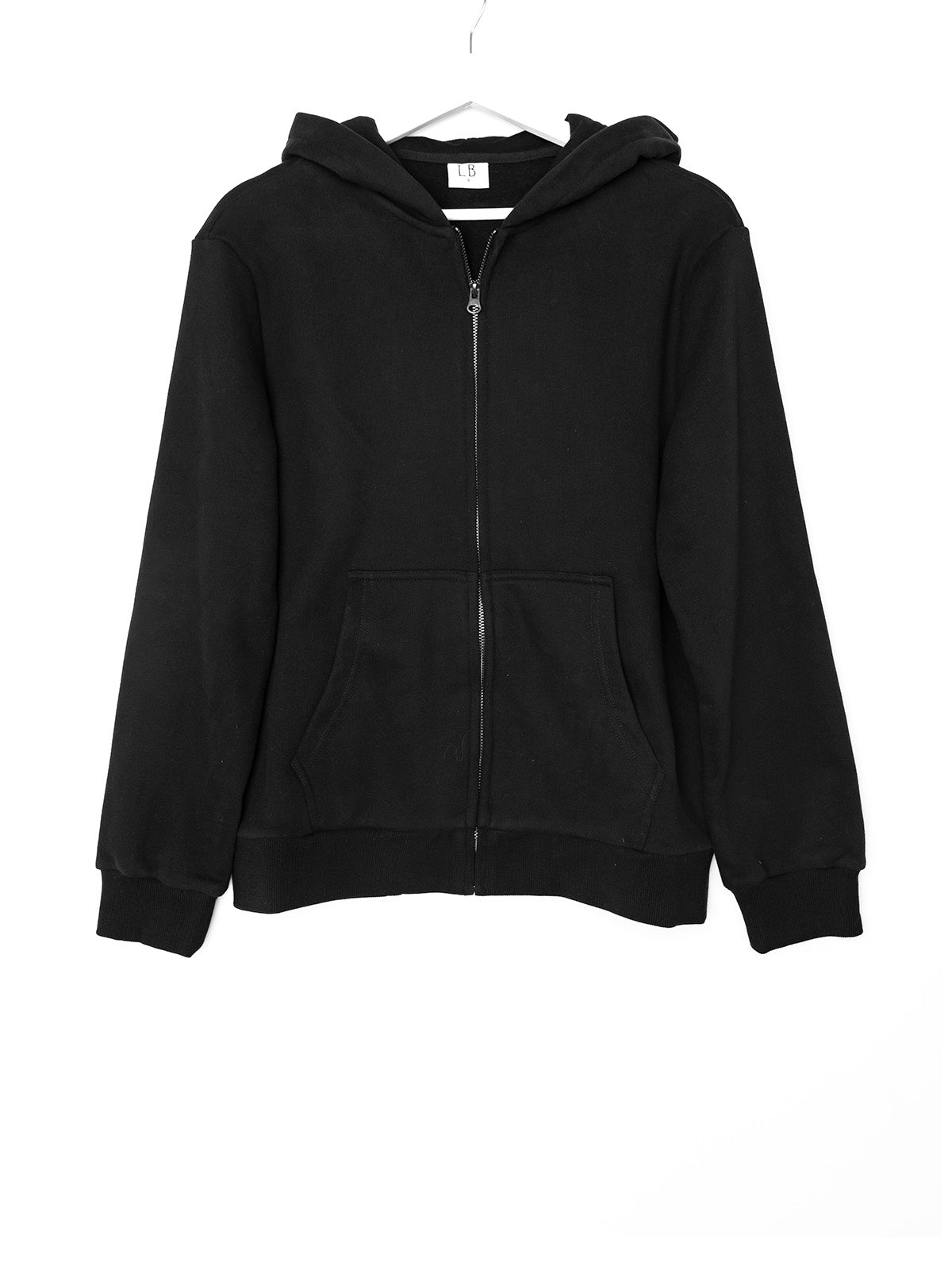 Men's Classic Zip-Up Hoodie - Black | Comfortable & Stylish Pullover for Casual Wear, Gym, and Outdoor Activities