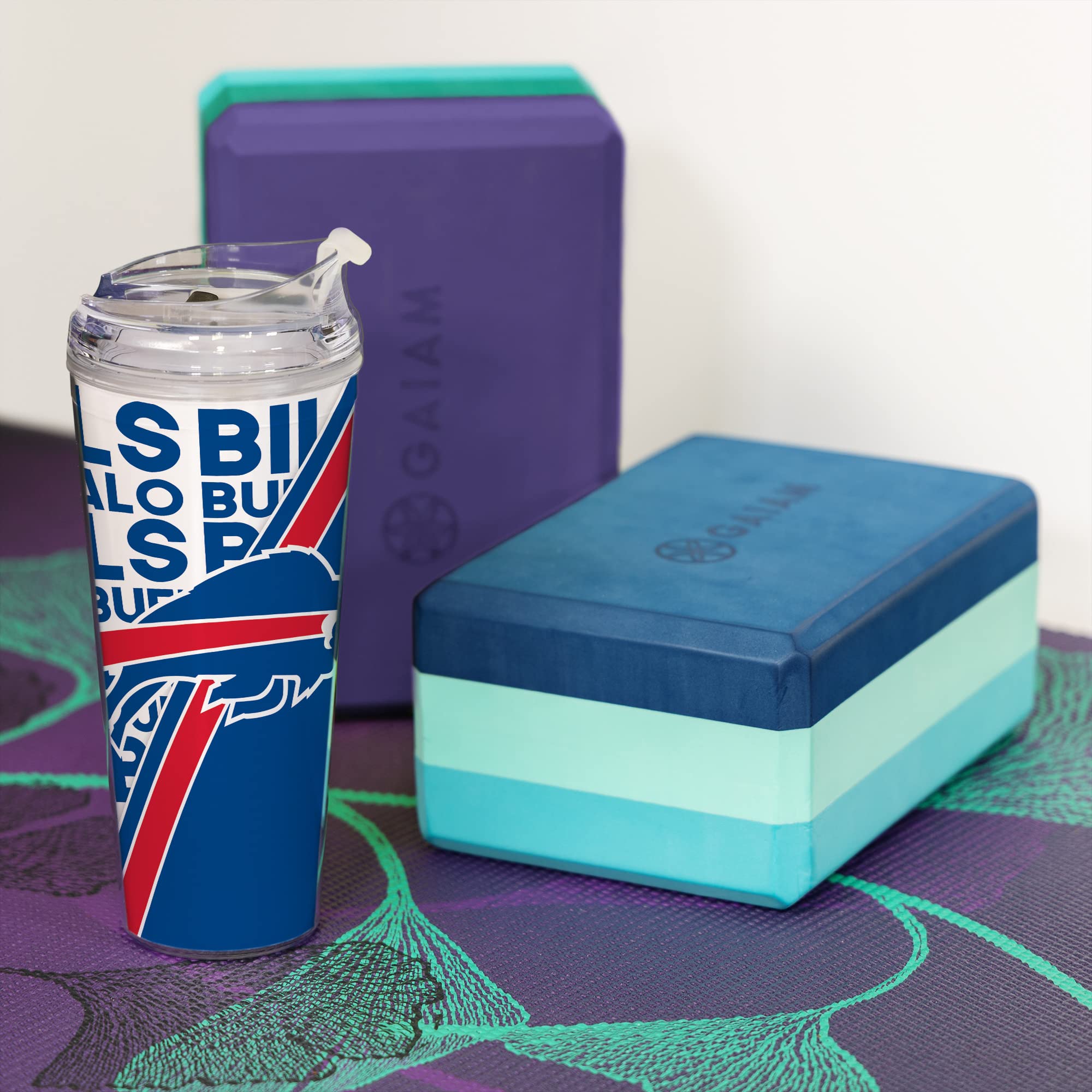 NFL Officially Licensed 24oz Acrylic Tumbler with Hinged Lid - Double Wall Insulated Football Cup for Hot & Cold Drinks - Perfect for Game Day, Tailgating, and NFL Fan Gifts