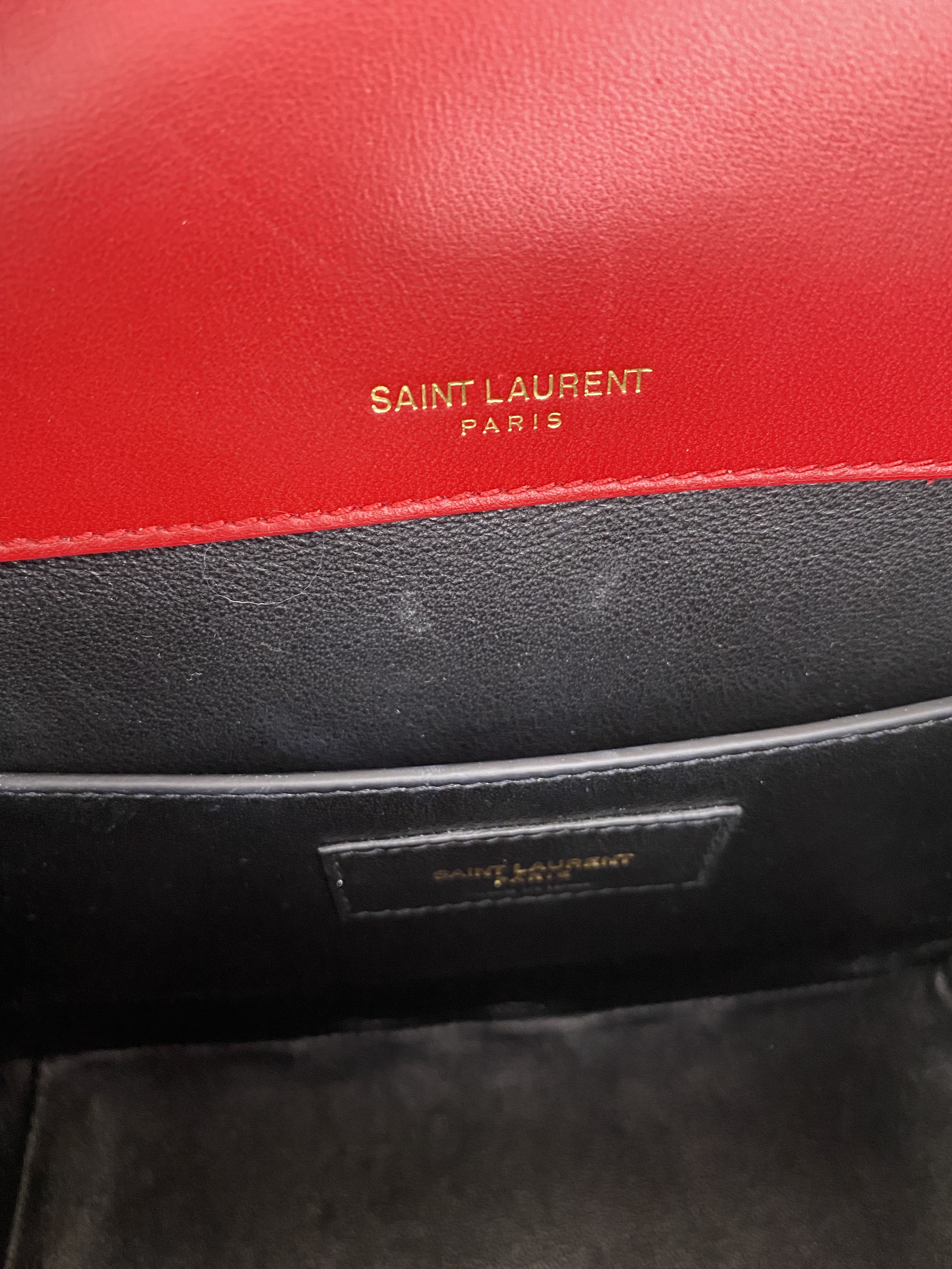 Saint Laurent Small Red Vicky Bag - Luxury Leather Crossbody Purse for Women | Perfect for Date Night, Parties & Everyday Use