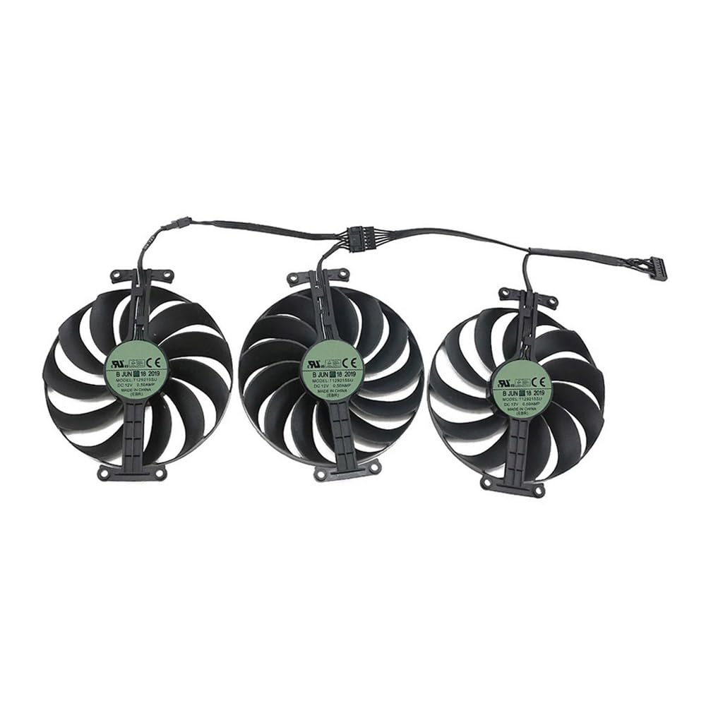 ASUS ROG Strix RTX 3070/3070Ti/3080/3080Ti/3090/3060Ti RX 6700 XT/6800 95mm GPU Cooling Fan Replacement - Quiet CF1010U12S Graphics Card Fan for Enhanced Gaming Performance & PC Cooling