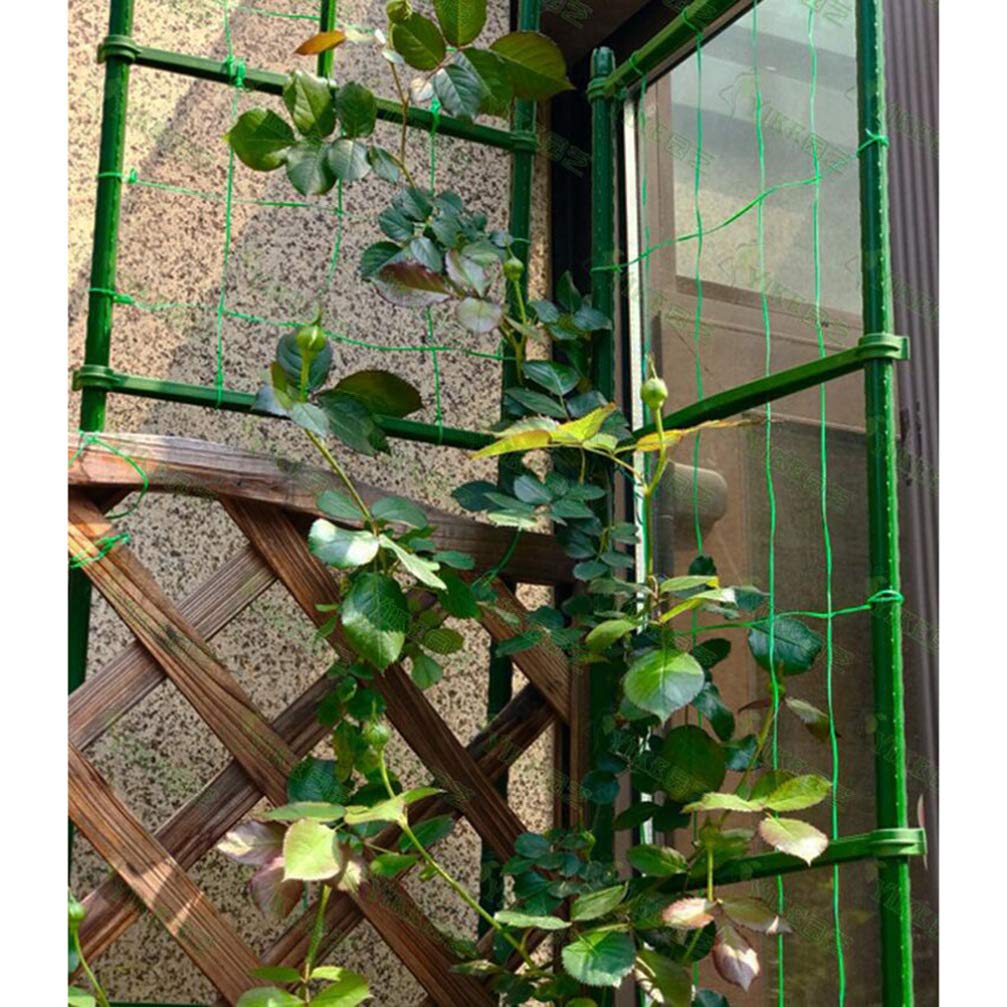 24-Piece Cabilock Plant Support Rods & Trellis Connectors - Garden Climbing Vine Stakes, Buckle Cage for Indoor/Outdoor Flowers - Perfect for Tomatoes, Cucumbers & Vertical Gardening
