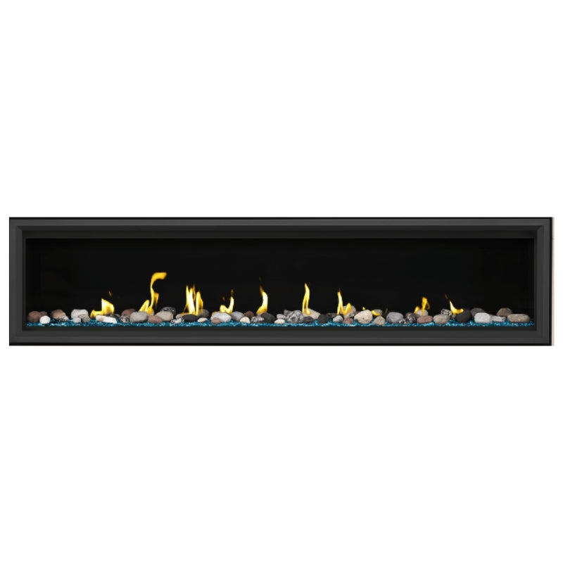 Napoleon Vector 74 Linear Direct Vent Gas Fireplace - LV74N | Modern Home Heating Solution for Living Rooms & Patios