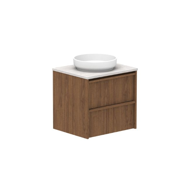 ADP Eli Wall Mounted Bathroom Vanity with Sink - Modern Floating Vanity for Small Bathrooms, Powder Rooms & Apartments
