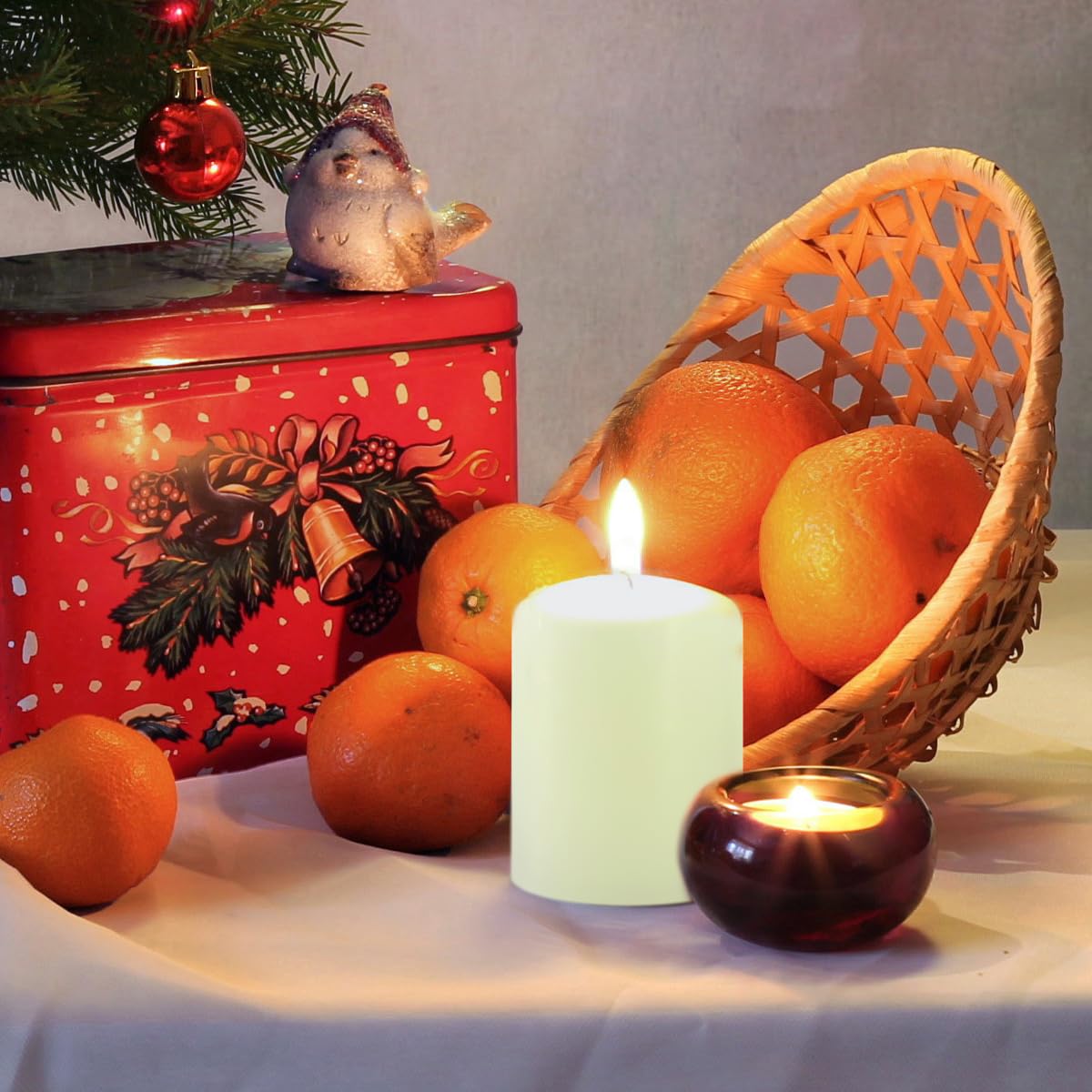 2 Inch Unscented Ivory Pillar Candles - 8 Pack for Home Decor & Parties