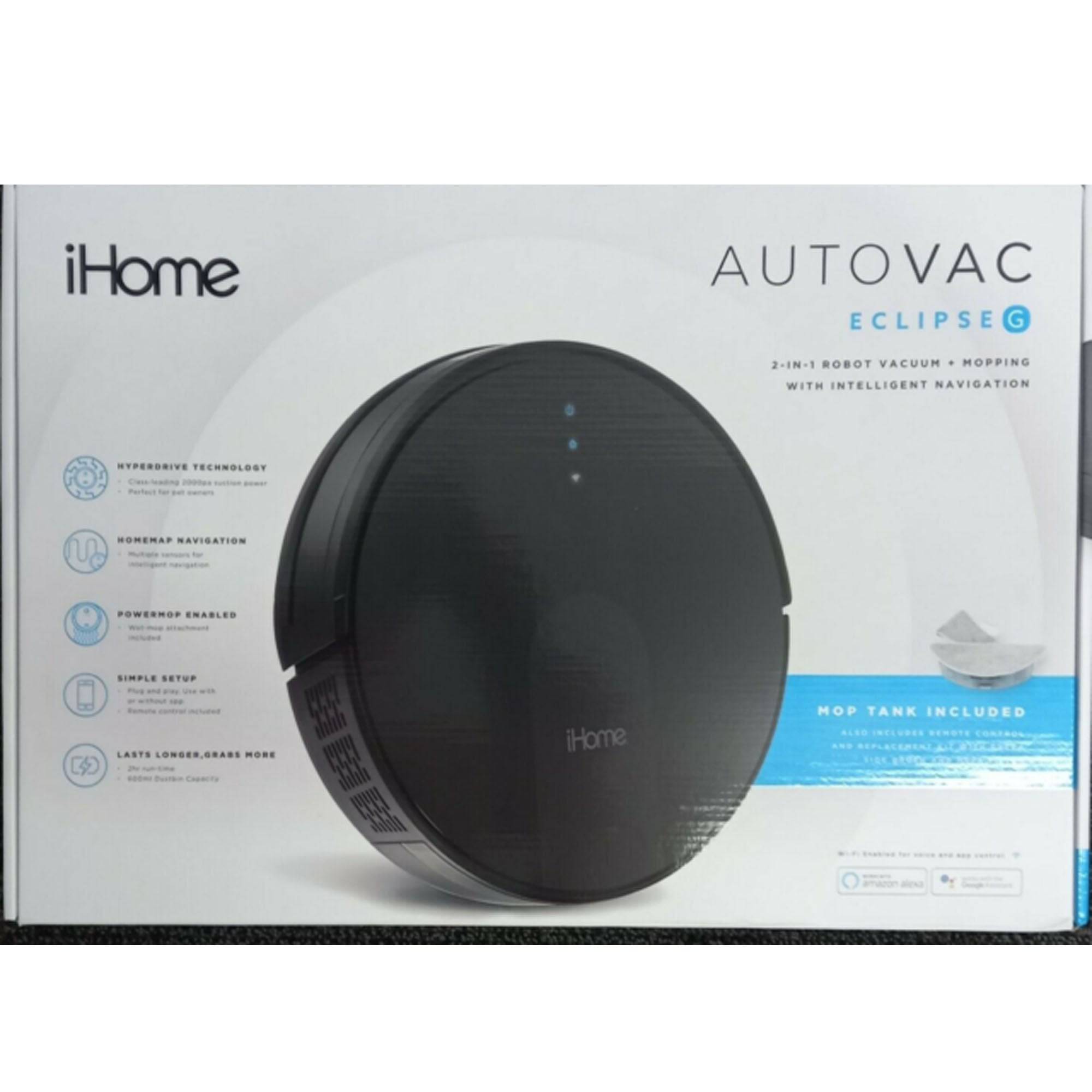 Autovac Eclipse Robotic Vacuum Cleaner with Smart Mapping & Wi-Fi Control - Self-Charging, Mop & Vacuum Combo for Hardwood Floors & Carpets | Perfect for Pet Hair, Daily Home Cleaning & Large Spaces