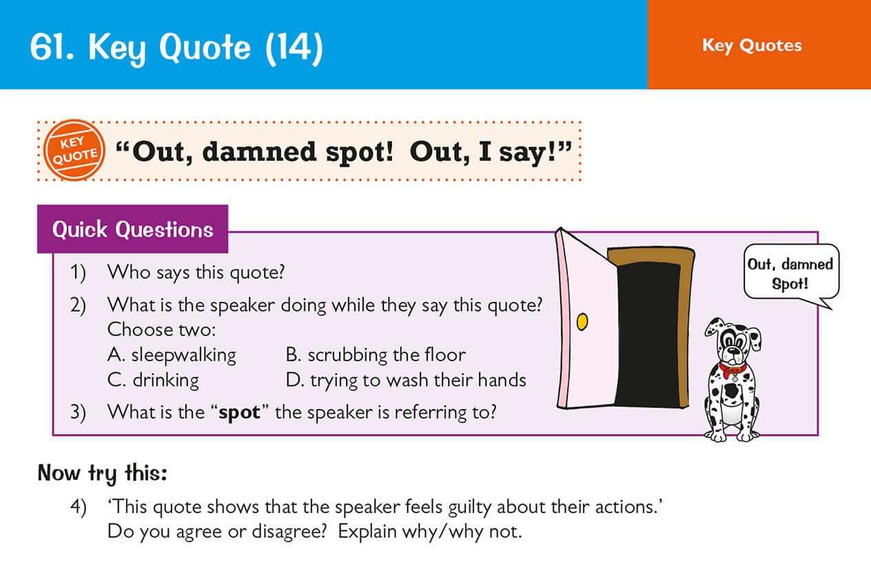 GCSE English Literature Revision Cards: Macbeth by Shakespeare - Study Guide for 2025 & 2026 Exams | CGP GCSE Question Cards | Perfect for Classroom Learning & Self-Study