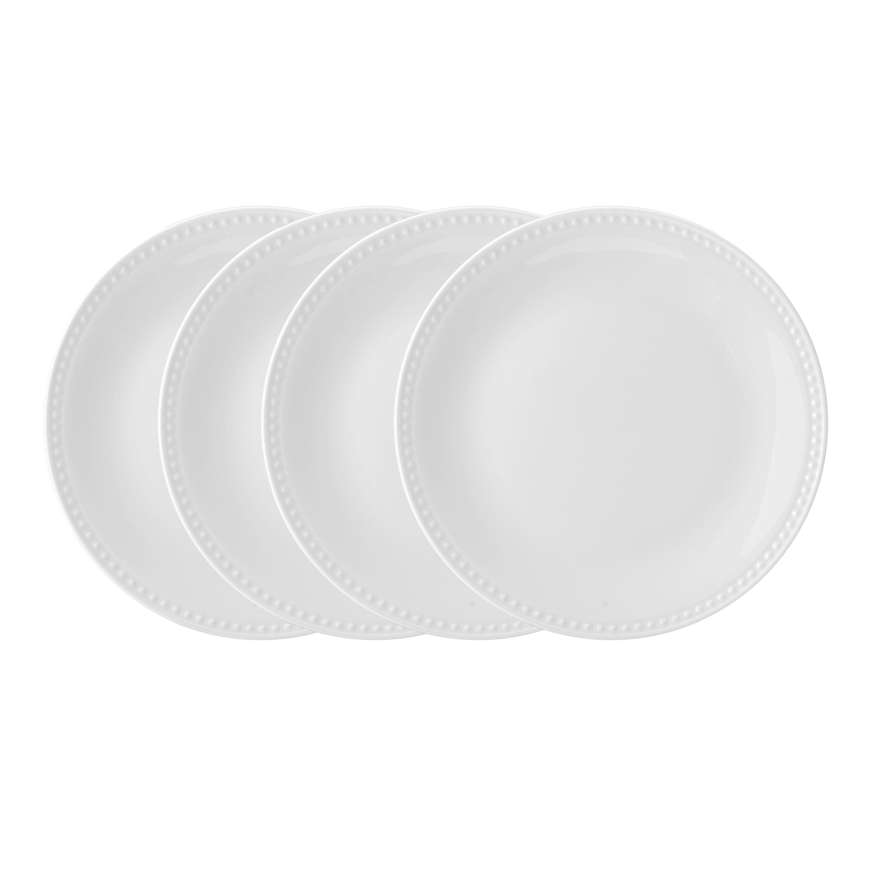 Loria 4-Piece Dinner Plate Set - Elegant Porcelain Plates for Dining, Entertaining & Special Occasions | Durable & Stylish Tableware for Restaurants, Home & Gifts