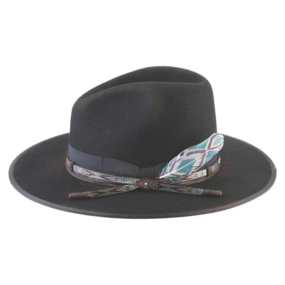 Bullhide Rookus Juice Wool Felt Cowgirl Hat for Women - Western Style Cowgirl Hat with Wide Brim - Perfect for Rodeo, Horseback Riding & Country Music Festivals