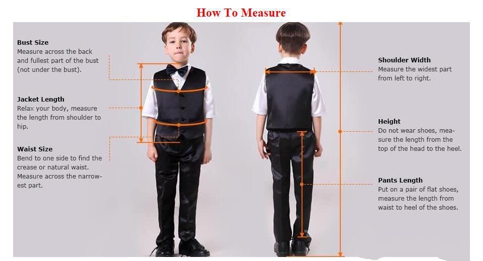 Boys Wedding Suit | Teen Formal Tuxedo with Bow Tie | Kids Blazer Jacket for Special Occasions | Perfect for Weddings, Parties & School Events