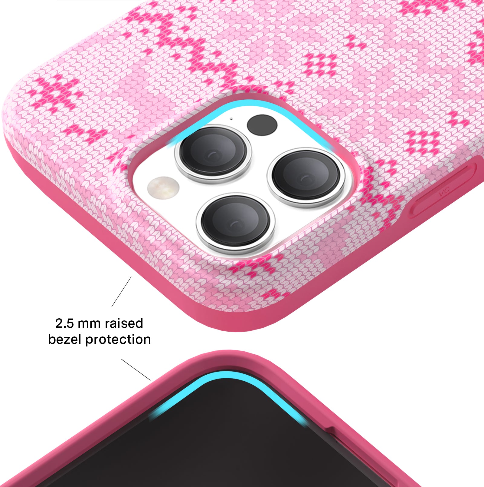 Bubble Gum Sweater iPhone Case - Trendy Knit Design Protective Cover for iPhone 13/14/15 Pro Max - Perfect for Casual Outfits, Selfies & Social Media