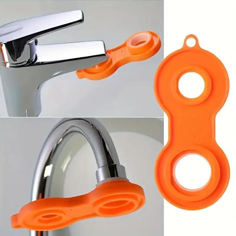 Finzatik Faucet Aerator Removal Wrench - Faucet Bubbler & Aerator Tool for Bathroom, Kitchen Sink & Tap - Plumber's Installation & Loosening Wrench for Easy Faucet Maintenance (Perfect for DIY Home Repairs & Professional Plumbing)