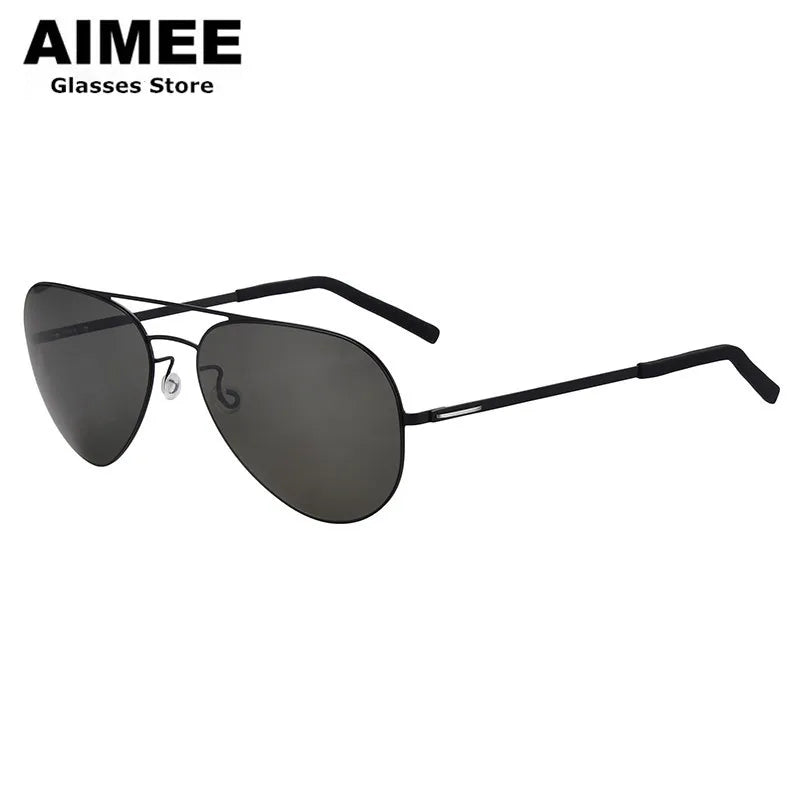 Aimee Women's Full Rim Oval Double Bridge Titanium Sunglasses 198001 - Stylish UV Protection Shades for Driving, Beach & Outdoor Activities