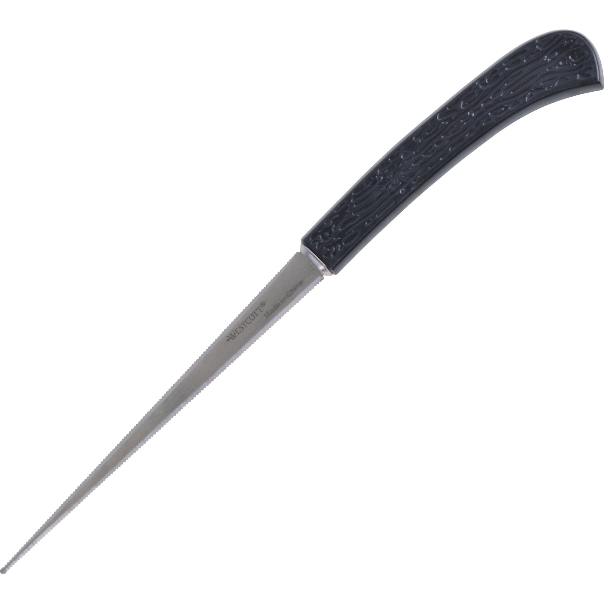 Westcott 8-Inch Letter Opener with Stainless Steel Serrated Blade & Ergonomic Plastic Handle - Perfect for Office, Mailroom, Home & Business Use (Model 29380)