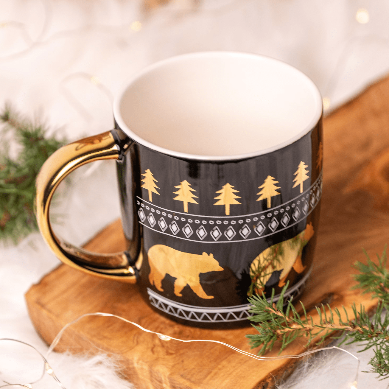 Cozy Hygge Christmas Gift Box Set - Premium Coffee, Ceramic Mug, Journal, Pen & Holiday Treats | Perfect Holiday Gift for Friends, Family & Coworkers | Home Relaxation & Winter Comfort