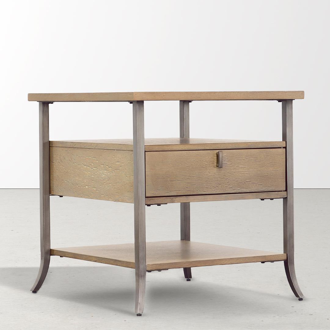 Creston Rockford Rectangle End Table - Modern Side Table for Living Room, Bedroom, or Office - Perfect for Holding Lamps, Books, and Decor