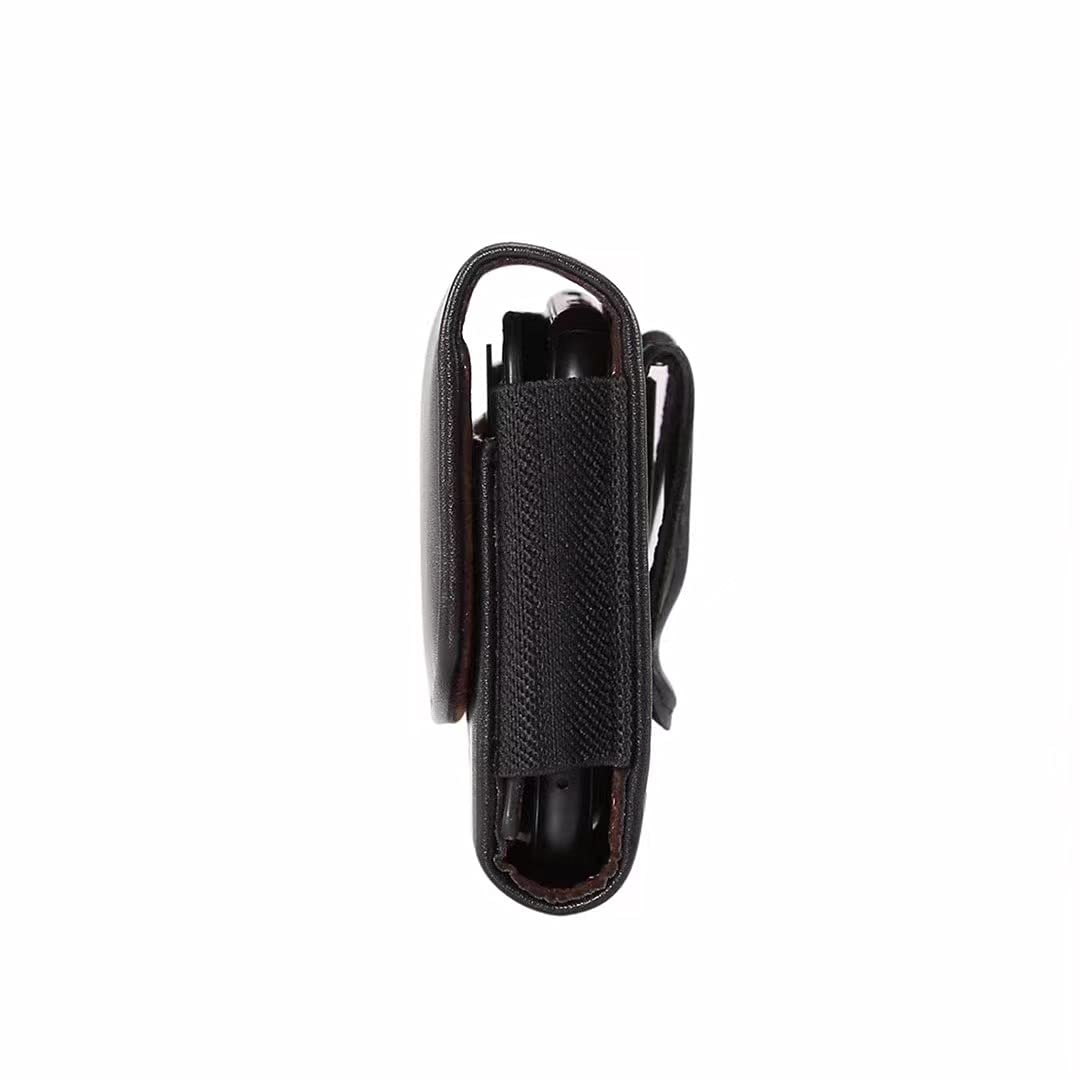Premium PU Leather Phone Holster with Belt Clip - Compatible with Samsung Galaxy A55/A54/A15/A35/A25/S25+/S24 FE/S23 FE/S22+/S21 FE/S20 FE, iPhone 16/15/14/13 Pro Max, Pixel 7/8 Pro - Secure & Convenient for Work, Travel & Outdoor Activities