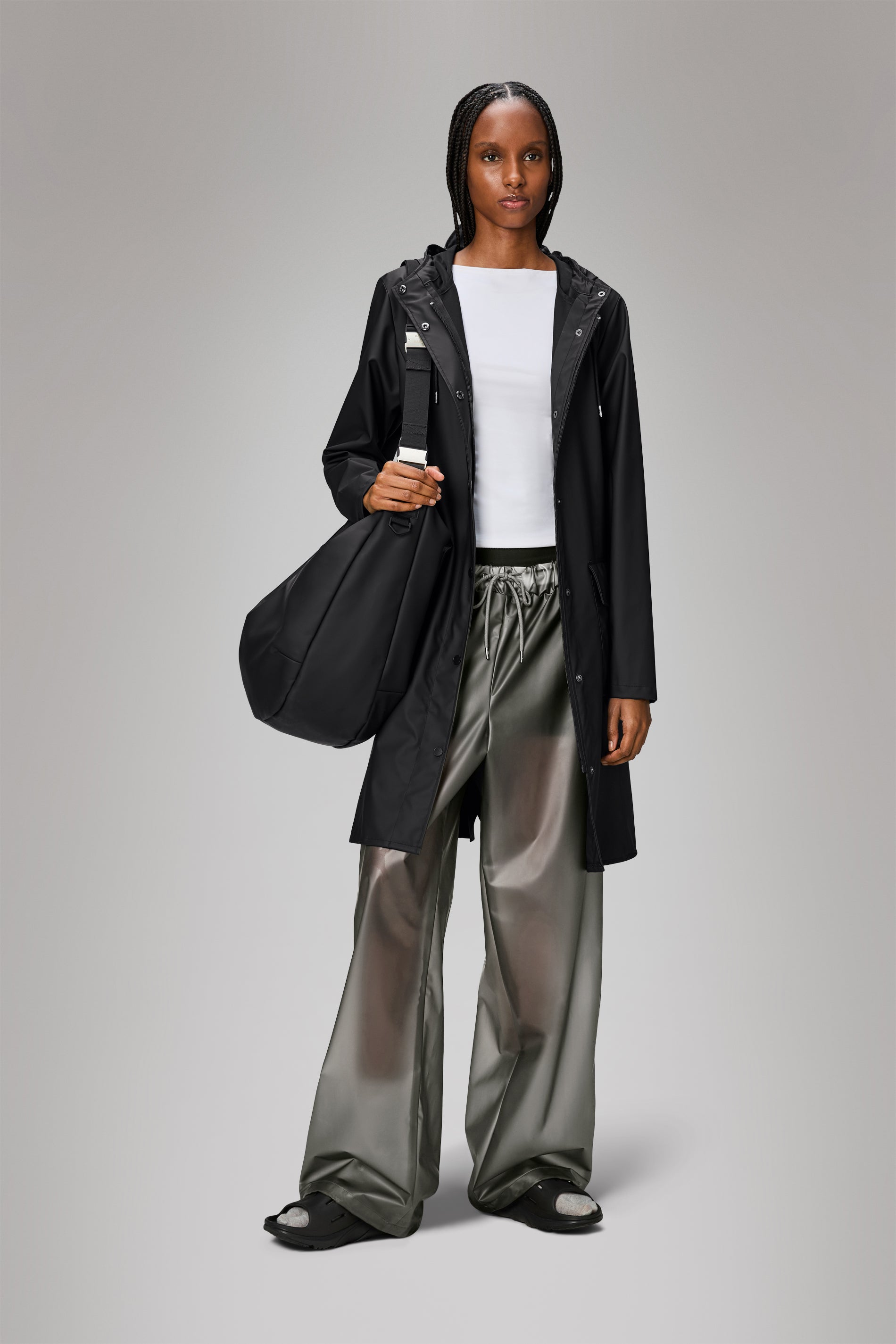 Elegant Curve Long Jacket for Women - Stylish Trench Coat with Belt, Slim Fit Outerwear for Fall & Winter | Perfect for Office, Dating & Evening Events