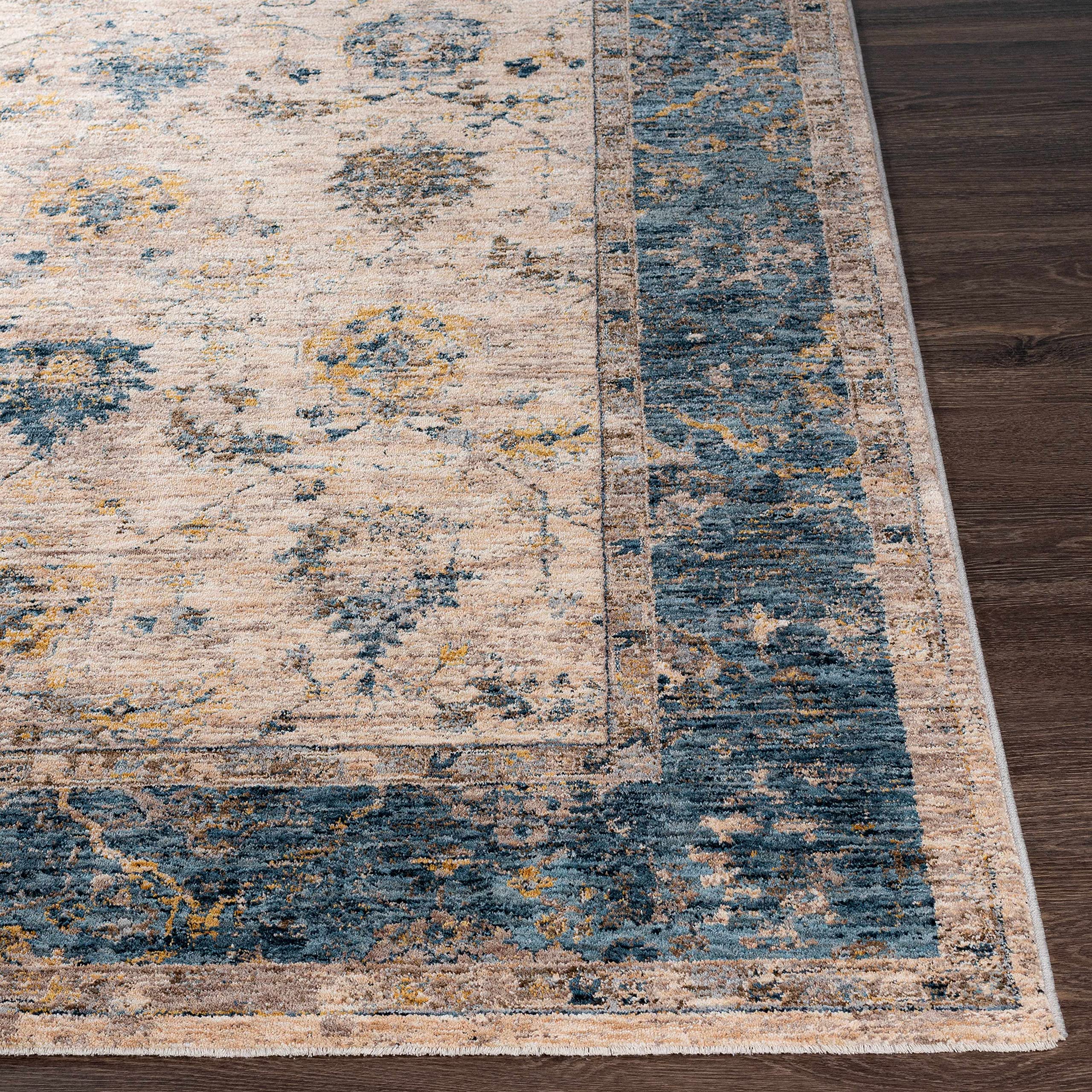 Hauteloom Wilkie Soft Plush Area Rug for Living Room & Bedroom - Gray & Brown 7'10