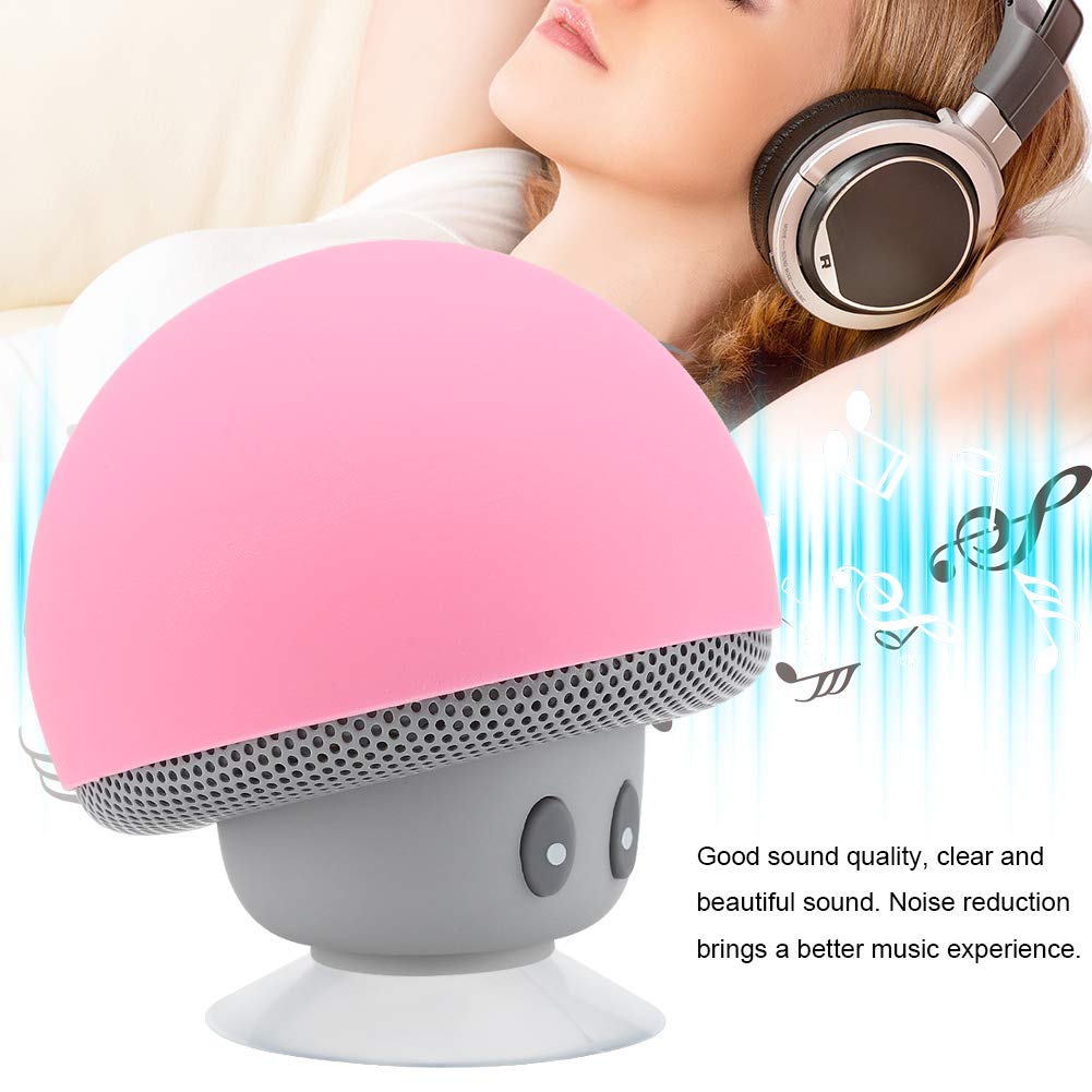 Mini Bluetooth Wireless Portable Mushroom Speaker with Subwoofer - High Quality Sound, Easy Operation & Phone Holder | Perfect for Home, Office, Outdoor Music Playback & Long Standby Time