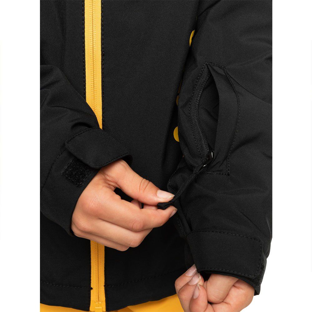 Quiksilver Morton Youth Boys Ski Jacket - Waterproof Winter Jacket for Kids Age 7-8 Years - True Black - Perfect for Skiing, Snowboarding & Outdoor Winter Activities