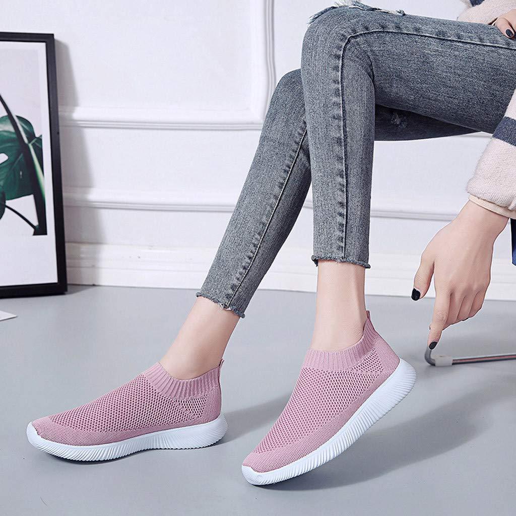 Women's Slip-On Canvas Sneakers - Non-Slip Casual Loafers & Platform Tennis Shoes for Women | Comfortable Walking Shoes for Work, Travel & Everyday Wear