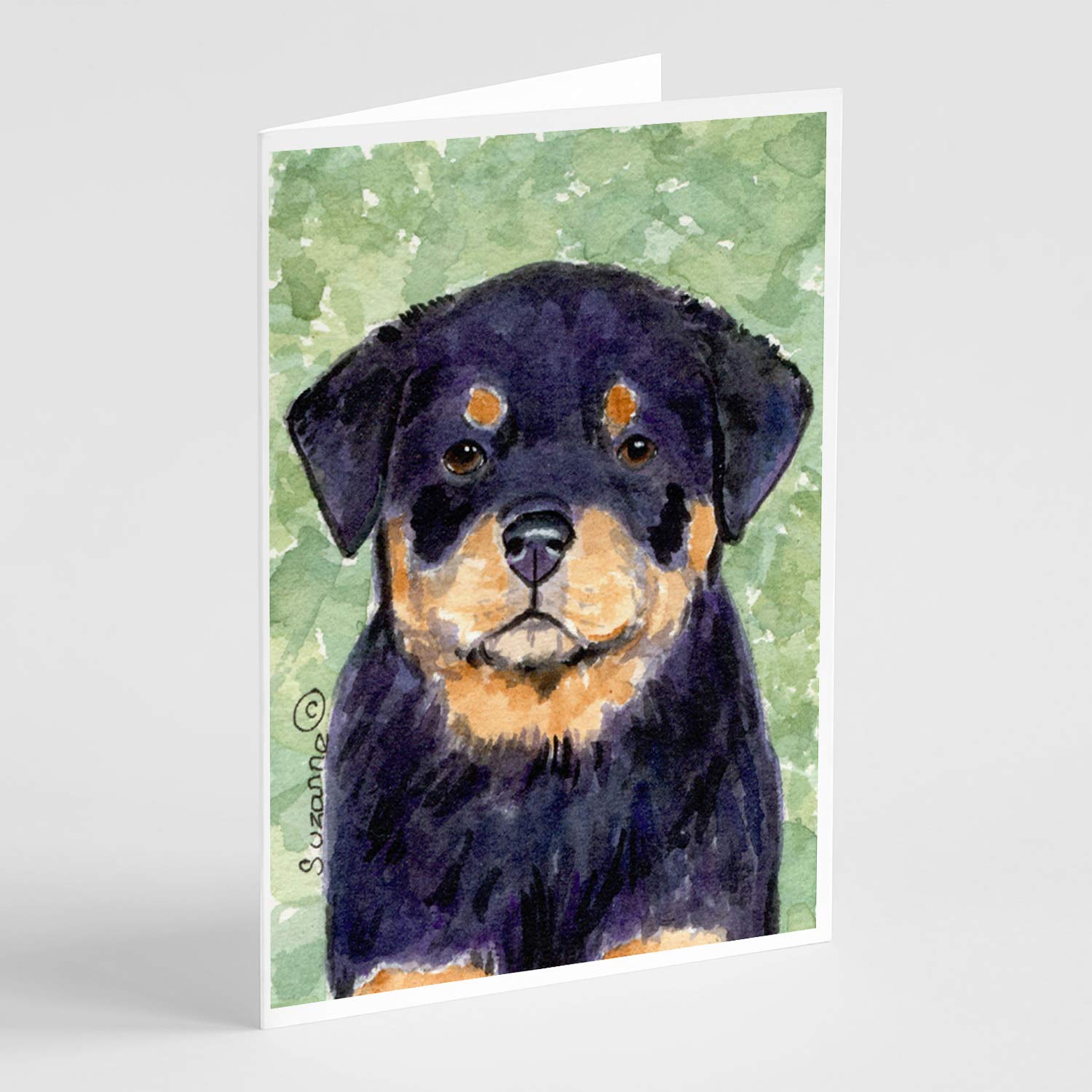 Rottweiler Greeting Cards - Pack of 8 Blank A7 Size (5x7) Note Cards with Envelopes | Whimsical Dog Lover Stationery | Perfect for Birthdays, Thank You Notes & Special Occasions