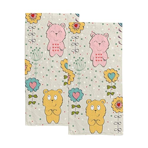 Children Cartoon Forest Animals Flowers