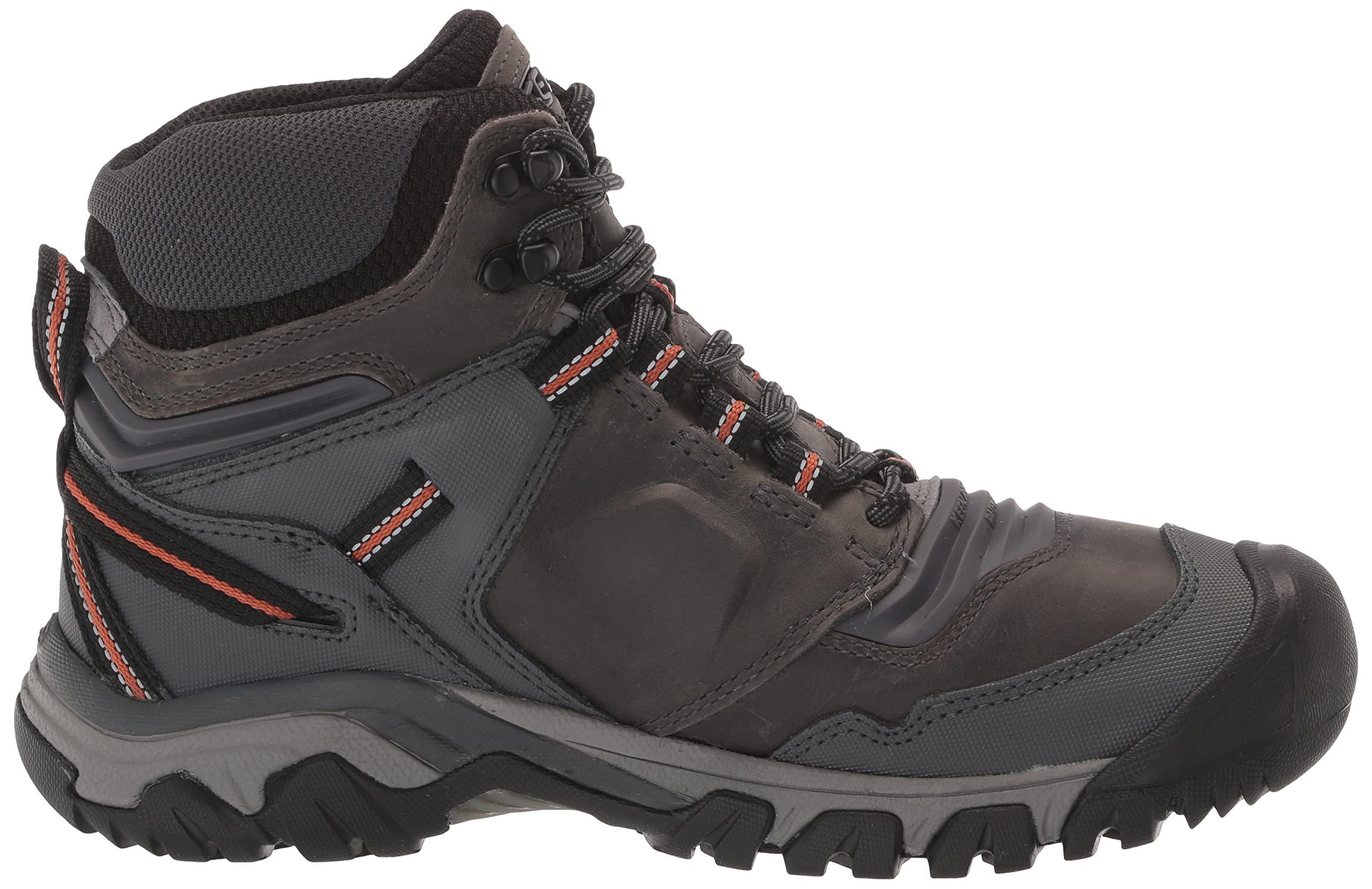KEEN Men's Ridge Flex Mid Height Waterproof Hiking Boots - Lightweight & Durable Outdoor Footwear for Trekking, Camping & Mountain Adventures