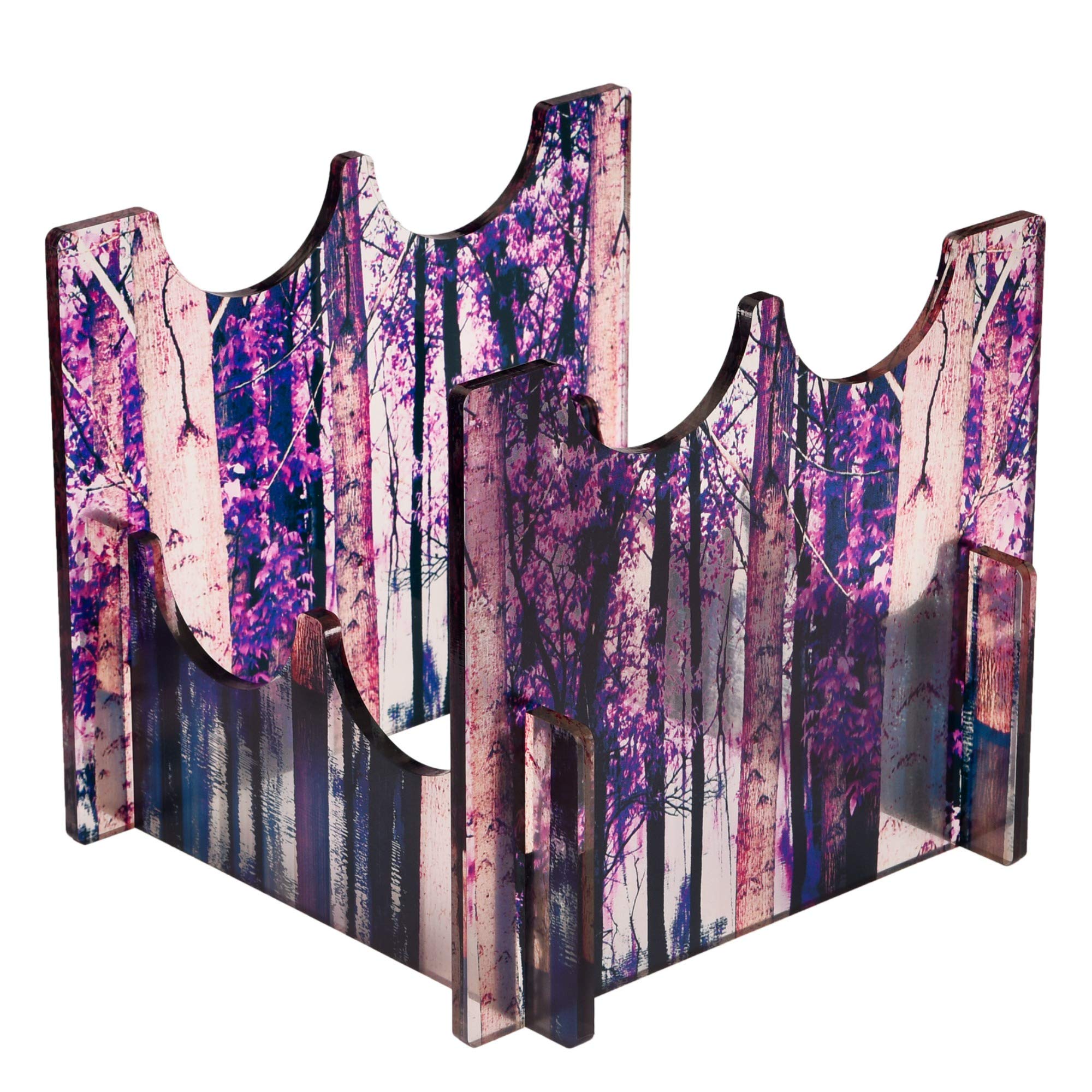4-Tier Acrylic Wine Rack Holder - Countertop Wine Bottle Storage Organizer for Kitchen, Bar, Dining Room & Home Decor