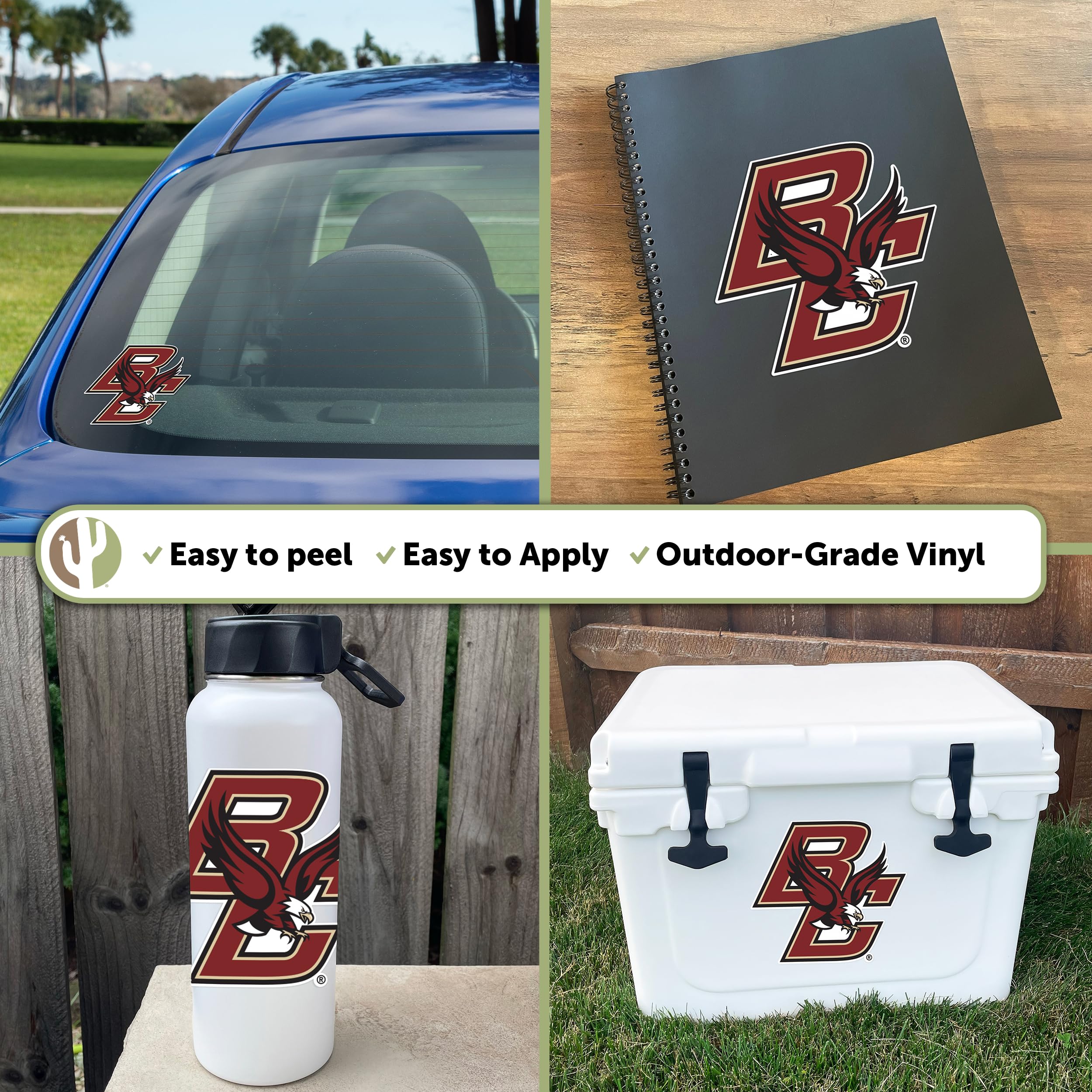 Boston College Eagles BC Vinyl Decal Sticker - Waterproof Laptop, Water Bottle, Car & Scrapbook Decoration - Perfect for College Fans, School Spirit & DIY Projects