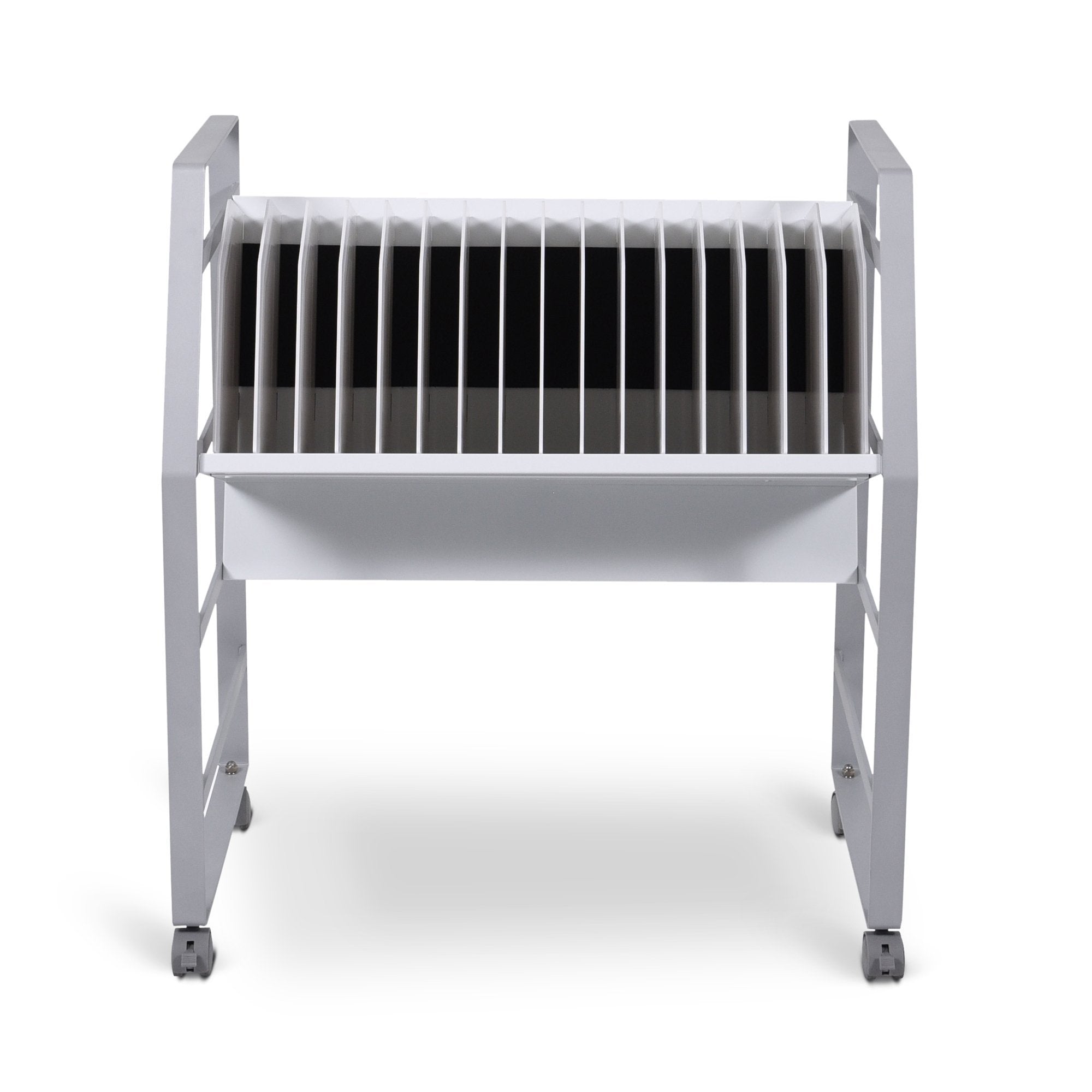 Luxor LOTM16 16-Slot Tablet & Chromebook Charging Cart - Secure Storage & Charging Station for Schools, Offices & Libraries