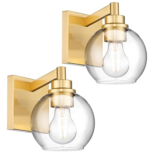 Gold, 1 Light, 2 Pack