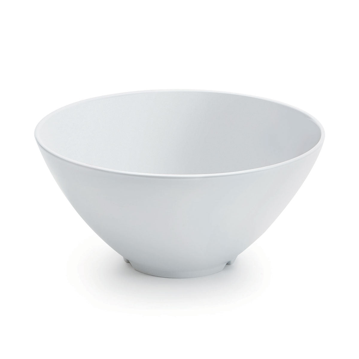 GET B 791 W San Michele 4 Quart White Melamine Bowl - Durable & Lightweight for Outdoor Dining, Picnics, and Camping