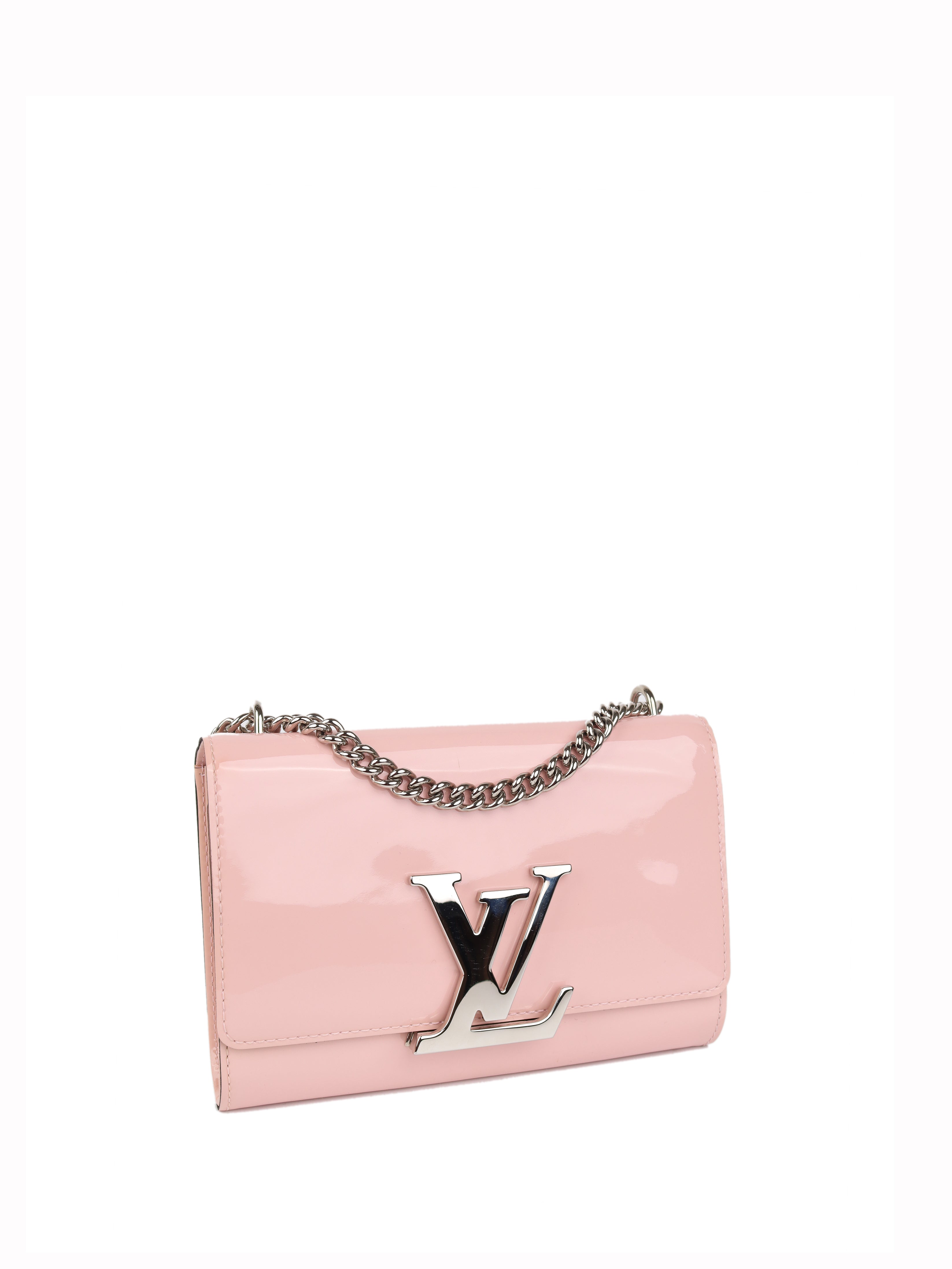 Authentic Louis Vuitton Rose Ballerine Vernis Louise MM Handbag - Luxury Leather Crossbody Bag for Women | Perfect for Work, Date Night & Special Occasions