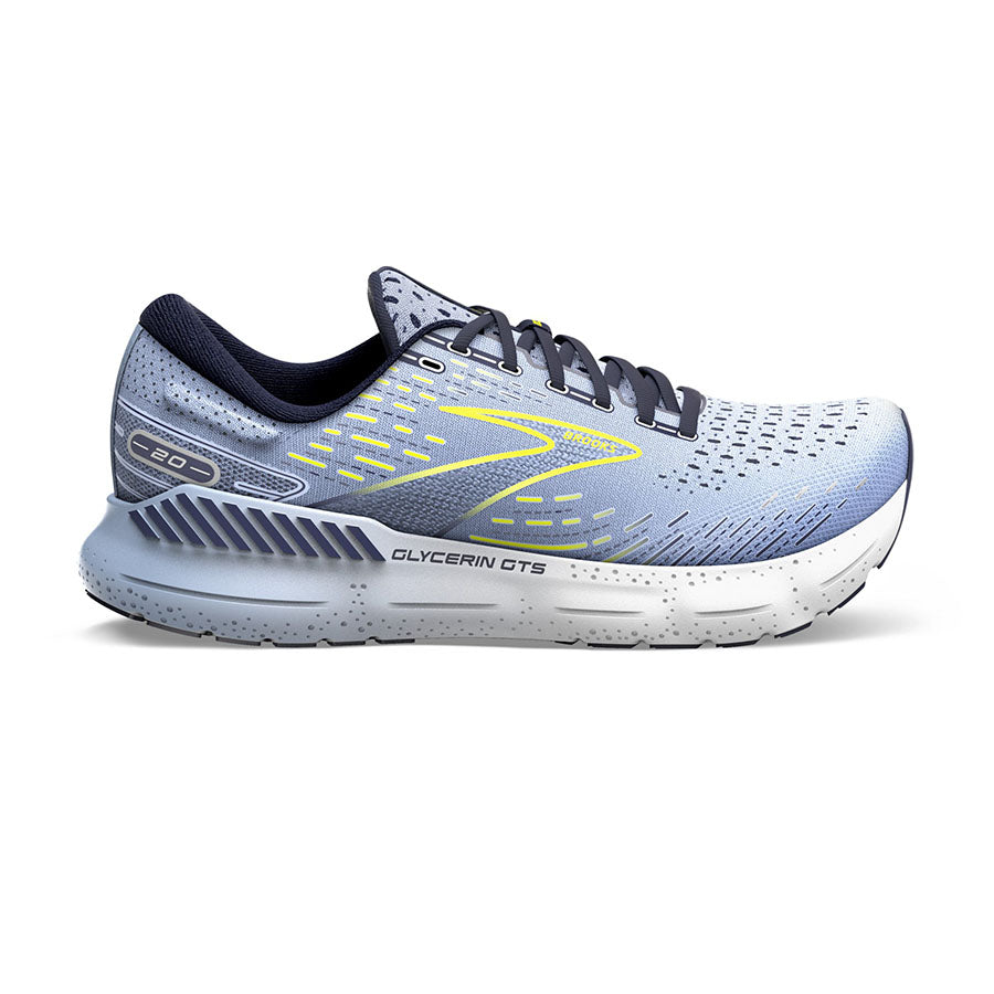 Best Women's Running Shoes - Brooks Glycerin GTS 20 for Maximum Cushion & Support - Perfect for Long Distance Running, Jogging & Gym Workouts