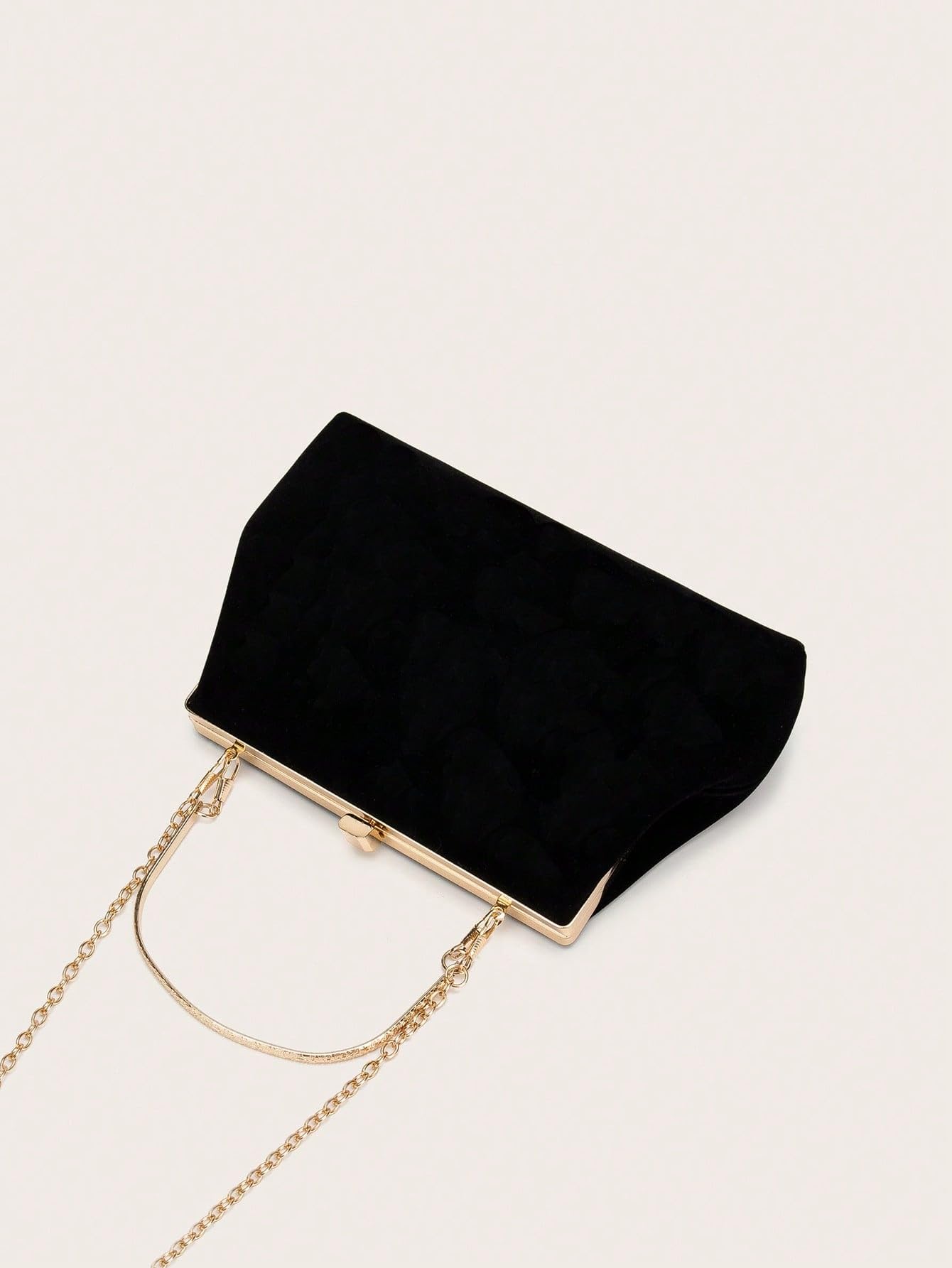 OYOANGLE Women's Evening Clutch Purse - Kiss Lock Top Handle Bag with Detachable Chain Shoulder Strap for Parties, Weddings & Formal Events | Elegant Solid Color Glamorous Handbag