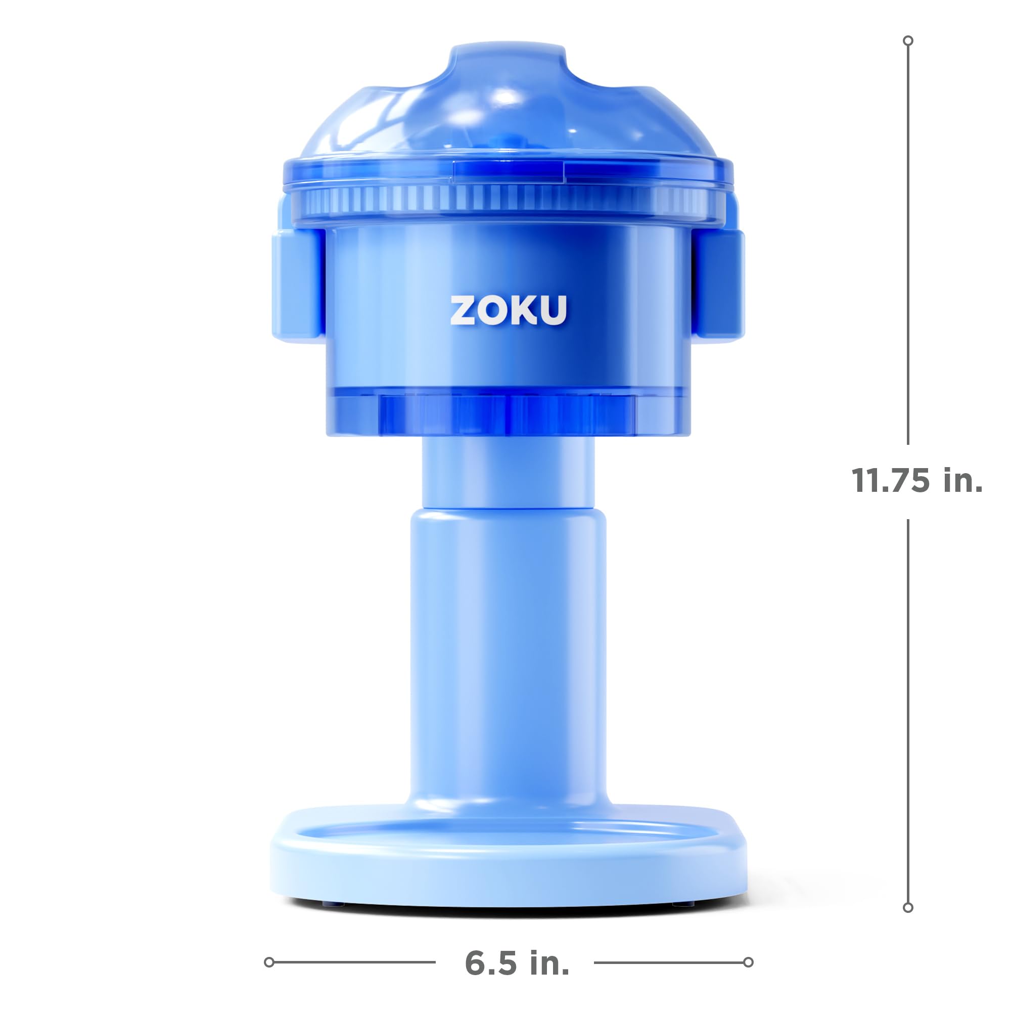 ZOKU Snow Cone Maker - Stainless Steel Shaved Ice Machine for Homemade Frozen Treats, Slushies, Margaritas & Icy Drinks | Perfect for Summer Parties, Kids' Birthday Events & Backyard BBQs