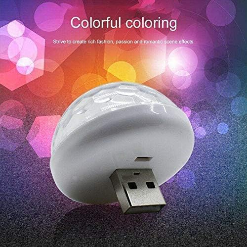 Mini Disco Ball Party Lights - Portable USB Strobe Light with Sound Activation for Car, Karaoke & Bar | Perfect for Home Dance Parties, Nightclubs & DJ Events