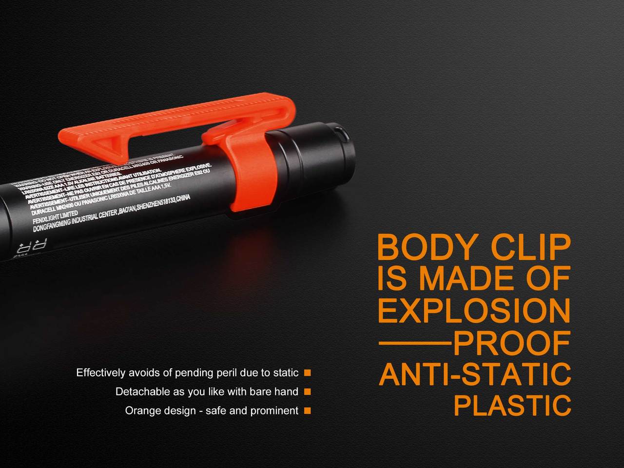 Fenix WF05E Intrinsically Safe Flashlight - Explosion Proof LED Work Light for Hazardous Areas | Perfect for Oil Rig, Mining, Chemical Plant & Emergency Use