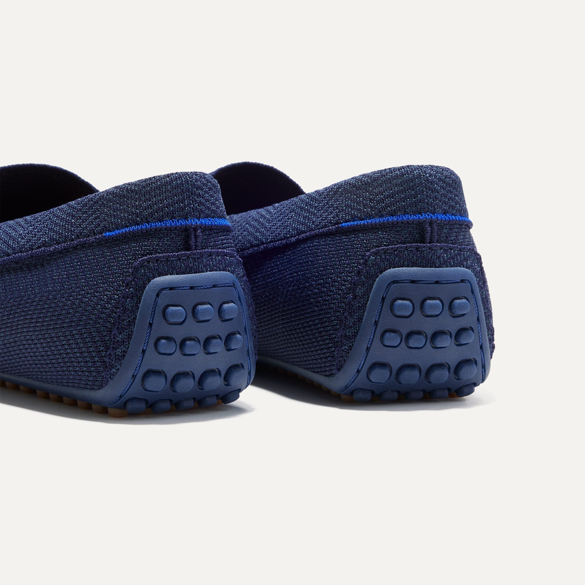 Men's Navy Herringbone Driving Loafers - Comfortable Slip-On Shoes for Casual & Business Wear | Perfect for Driving, Office & Everyday Use
