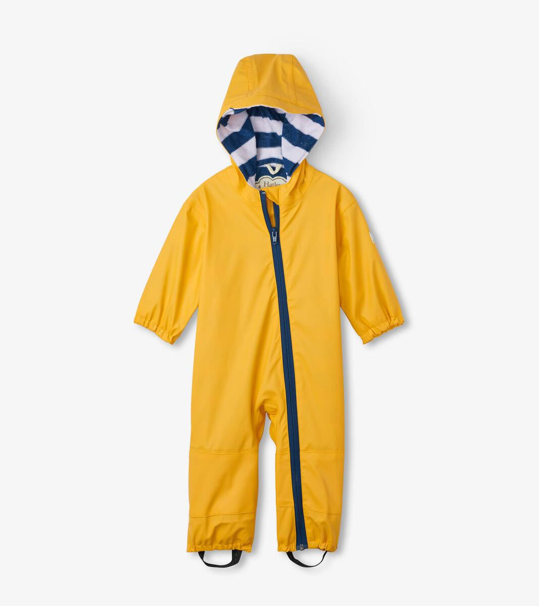 Hatley Terry Lined Baby Raincoat - Waterproof Infant Outerwear with Soft Terry Lining | Yellow Rain Jacket for Toddlers & Newborns | Perfect for Outdoor Play, Park Visits & Rainy Day Adventures