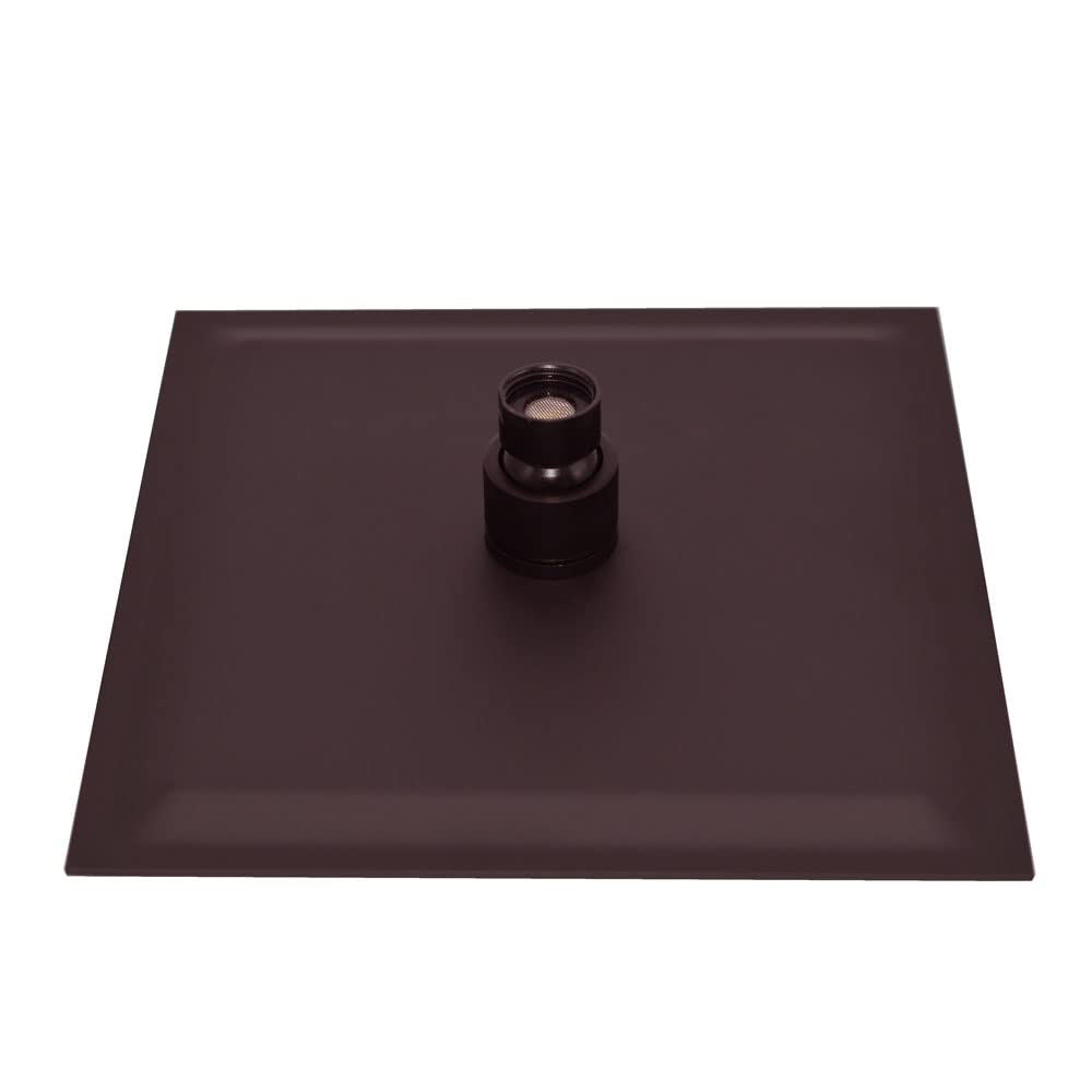 Westbrass SHS88-12 8 Inch Square Thin High Pressure Rainfall Shower Head in Oil Rubbed Bronze - Perfect for Modern Bathrooms & Spa-Like Shower Experience