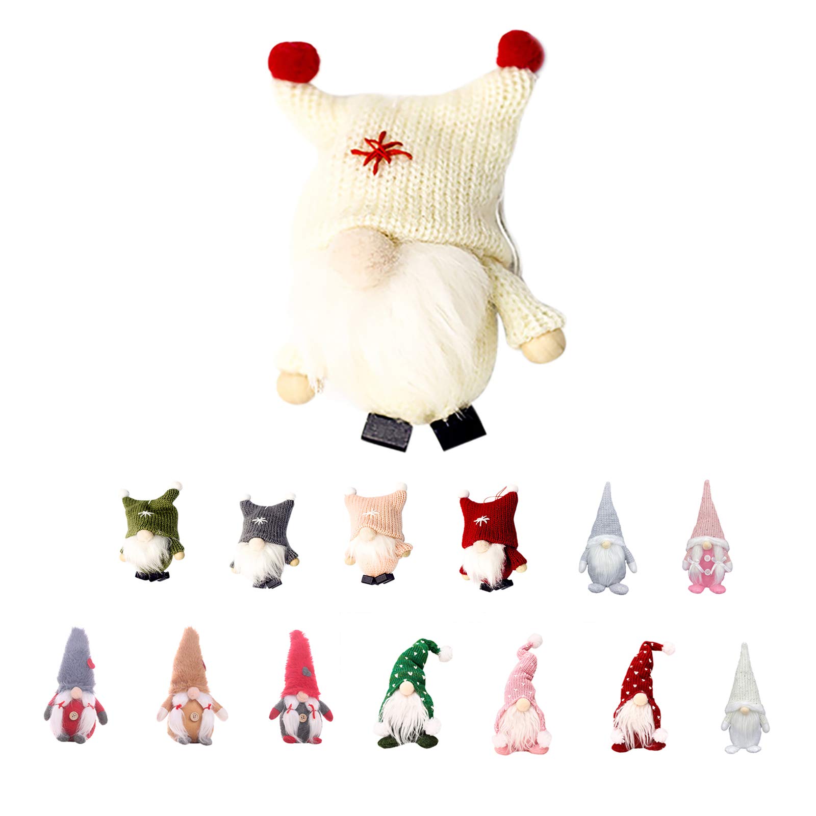 Handmade Christmas Gnome Plush Doll - Festive Holiday Decor, Kids Gift, Tomte Santa Figurine for Home & Tabletop Decorations | Perfect for Tree Skirts, Mantel Displays & Cozy Winter Decor
