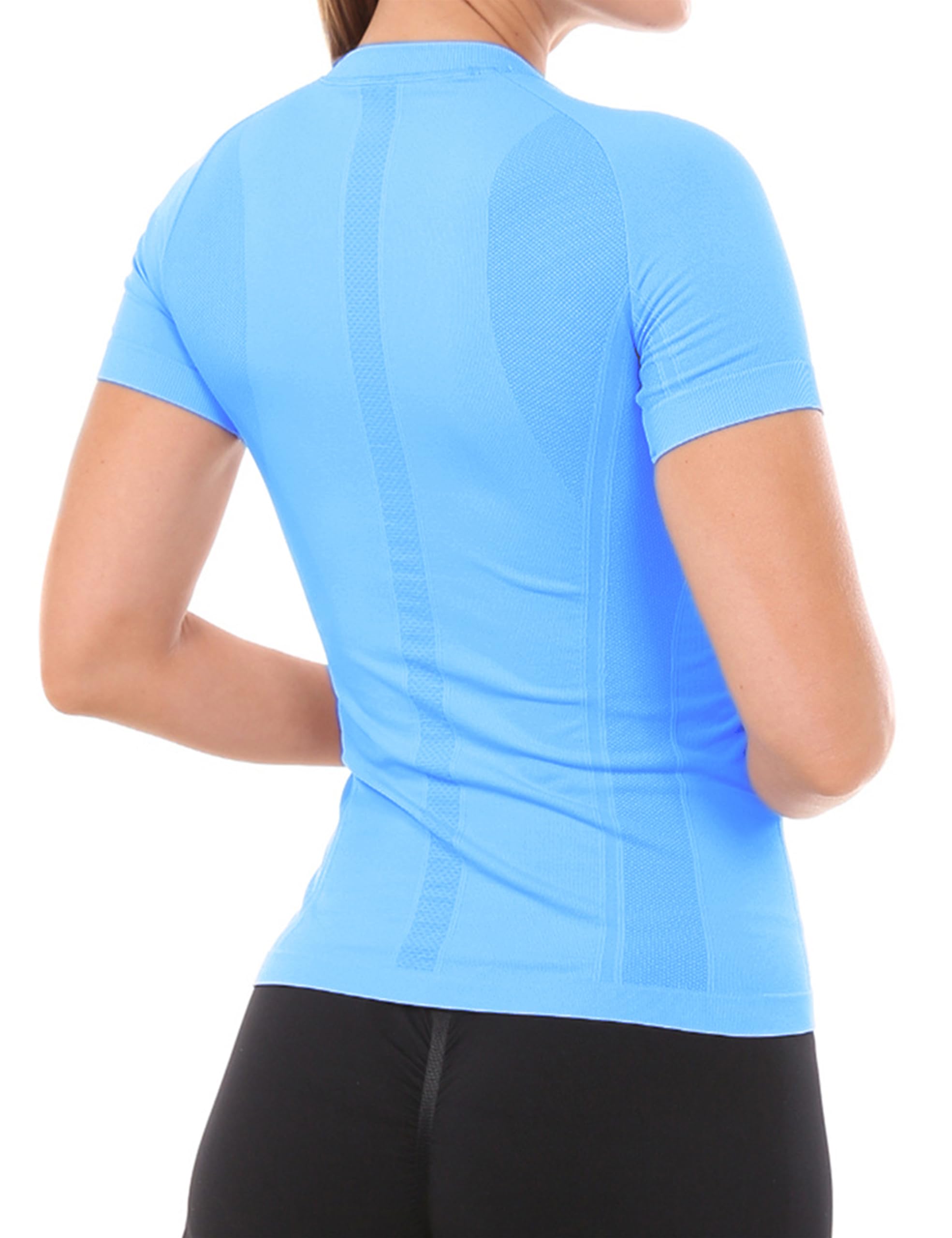 MathCat Women's Workout Shirts - Short Sleeve Quick Dry Athletic Tops & Seamless Yoga Shirts for Gym, Running & Fitness | Perfect for Yoga, HIIT & Casual Wear